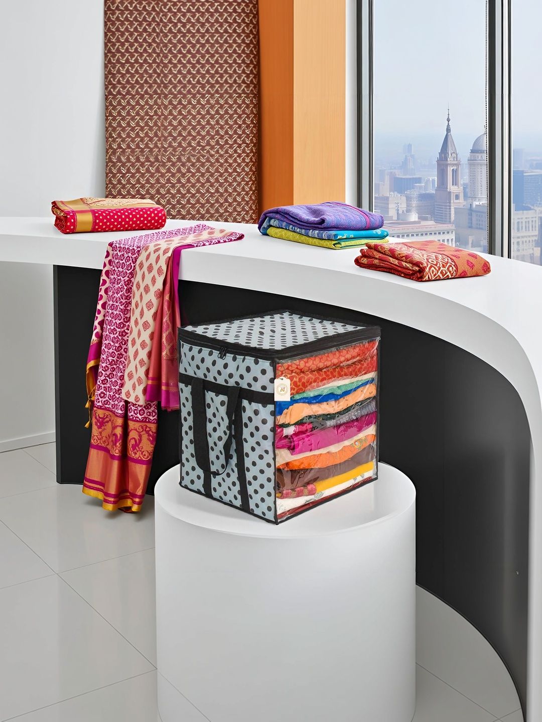 ANKIT INTERNATIONAL Black Set of 1 Reusable Multi-Utility Organisers-picture-7
