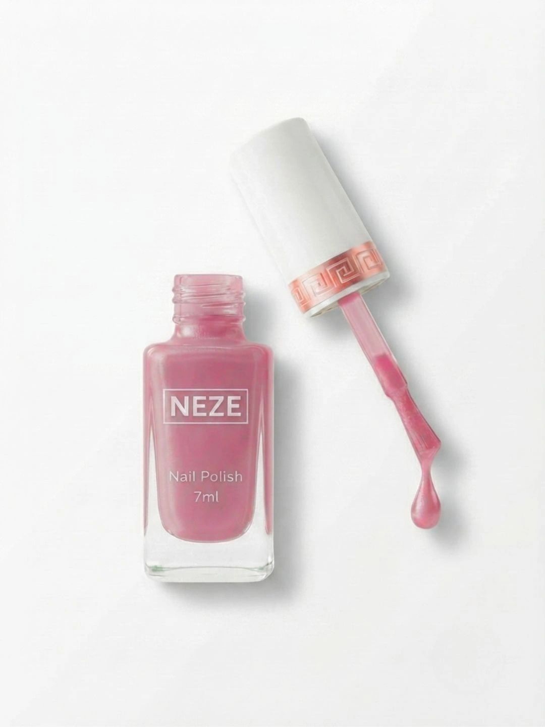 Neze Chip Resistant Nail Polish - 7 ml - Nude Rose Pink-picture-50