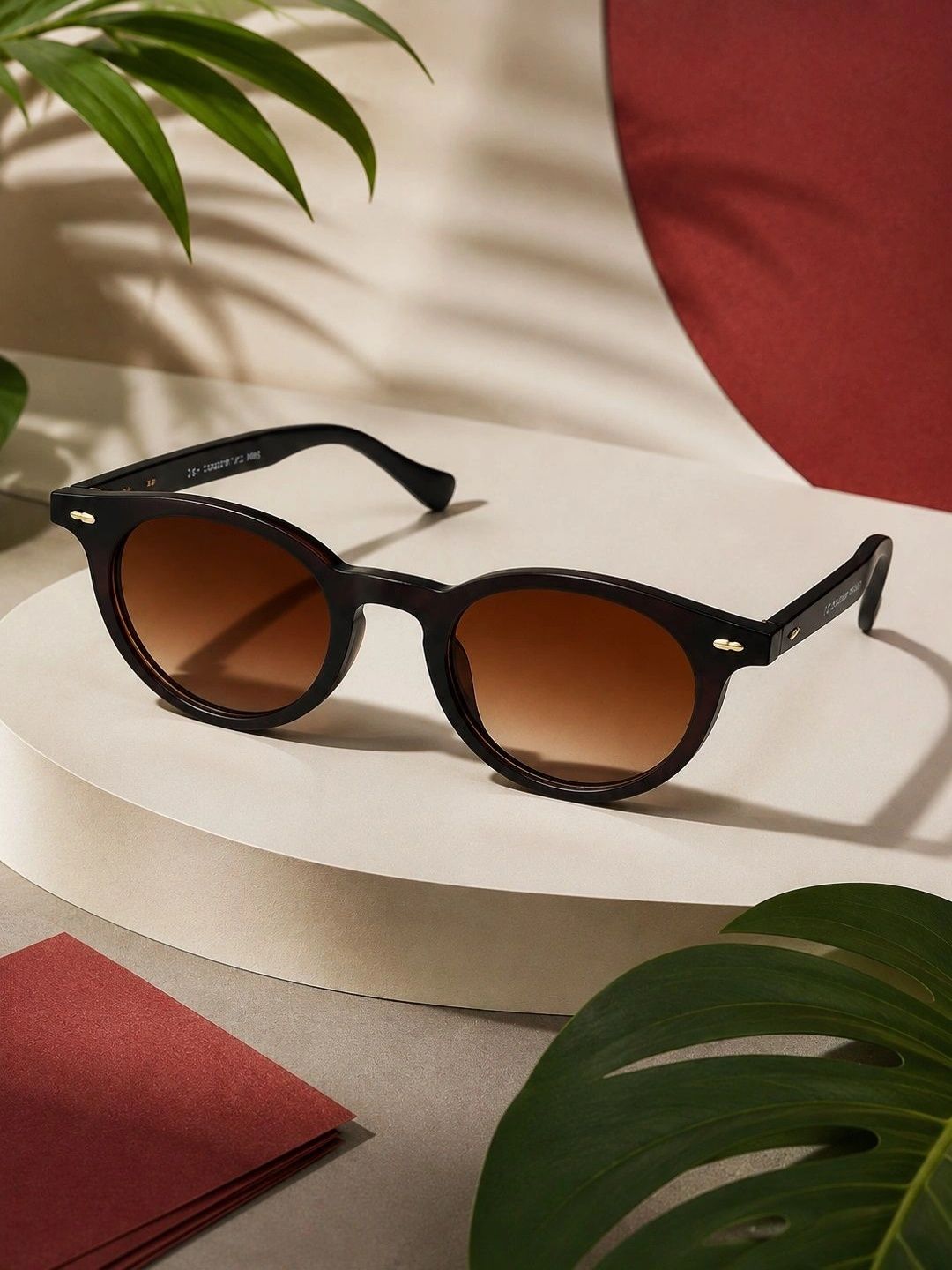 Garry Gobbs Unisex Brown Lens & Brown Round Sunglasses with-picture-27