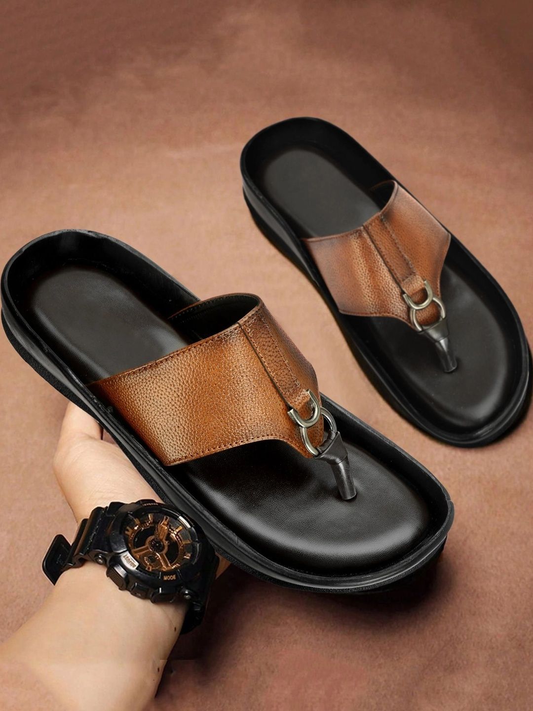 Robbie Jones Men PU Comfort Sandals-picture-38