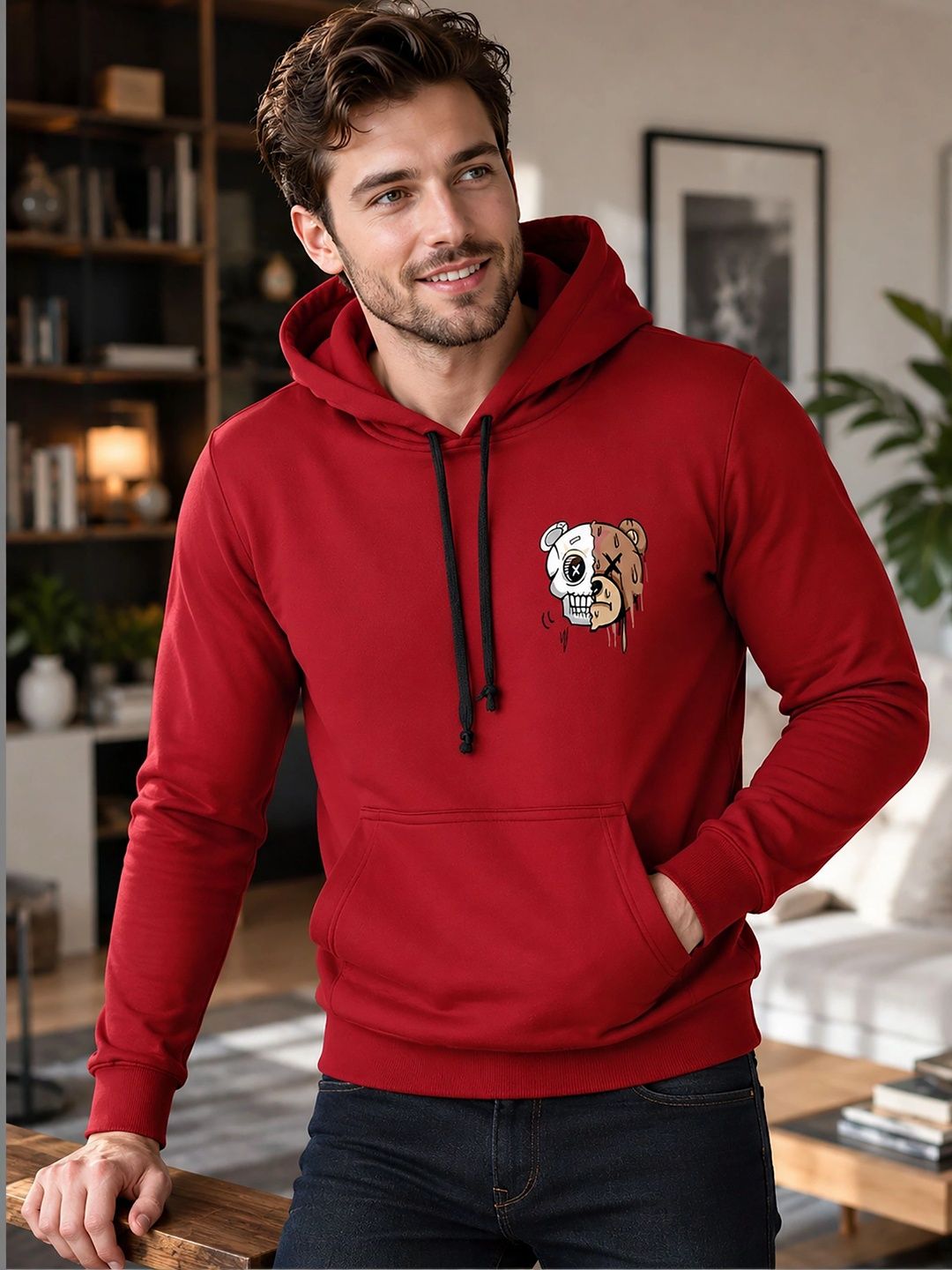 MaverIQ Men Printed Hooded Sweatshirt-picture-35