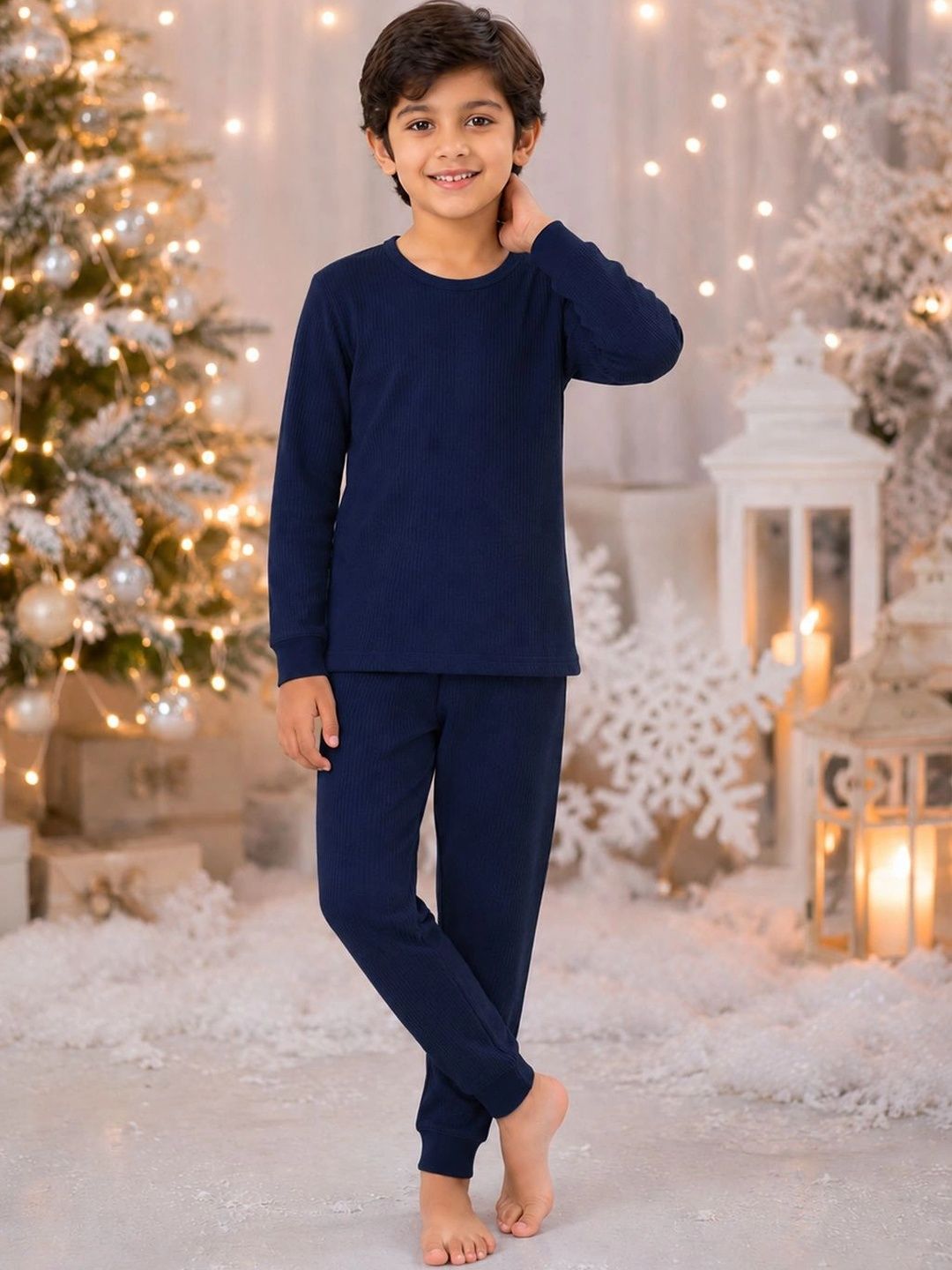 Kanvin Boys Cotton Round Neck Thermal Set-picture-30