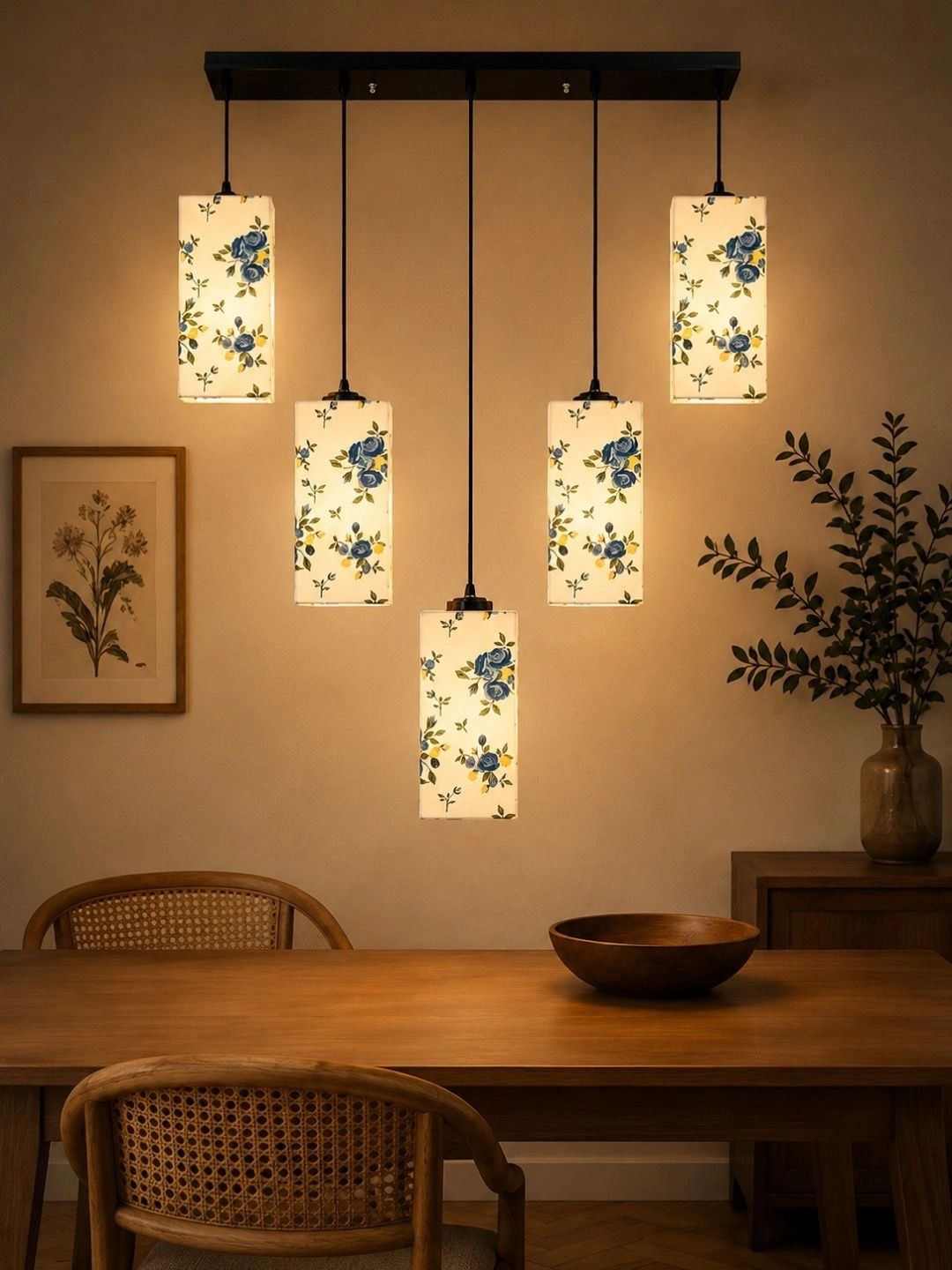Myntra Elegant Homes Multicoloured Printed Ceiling Lamp-picture-34