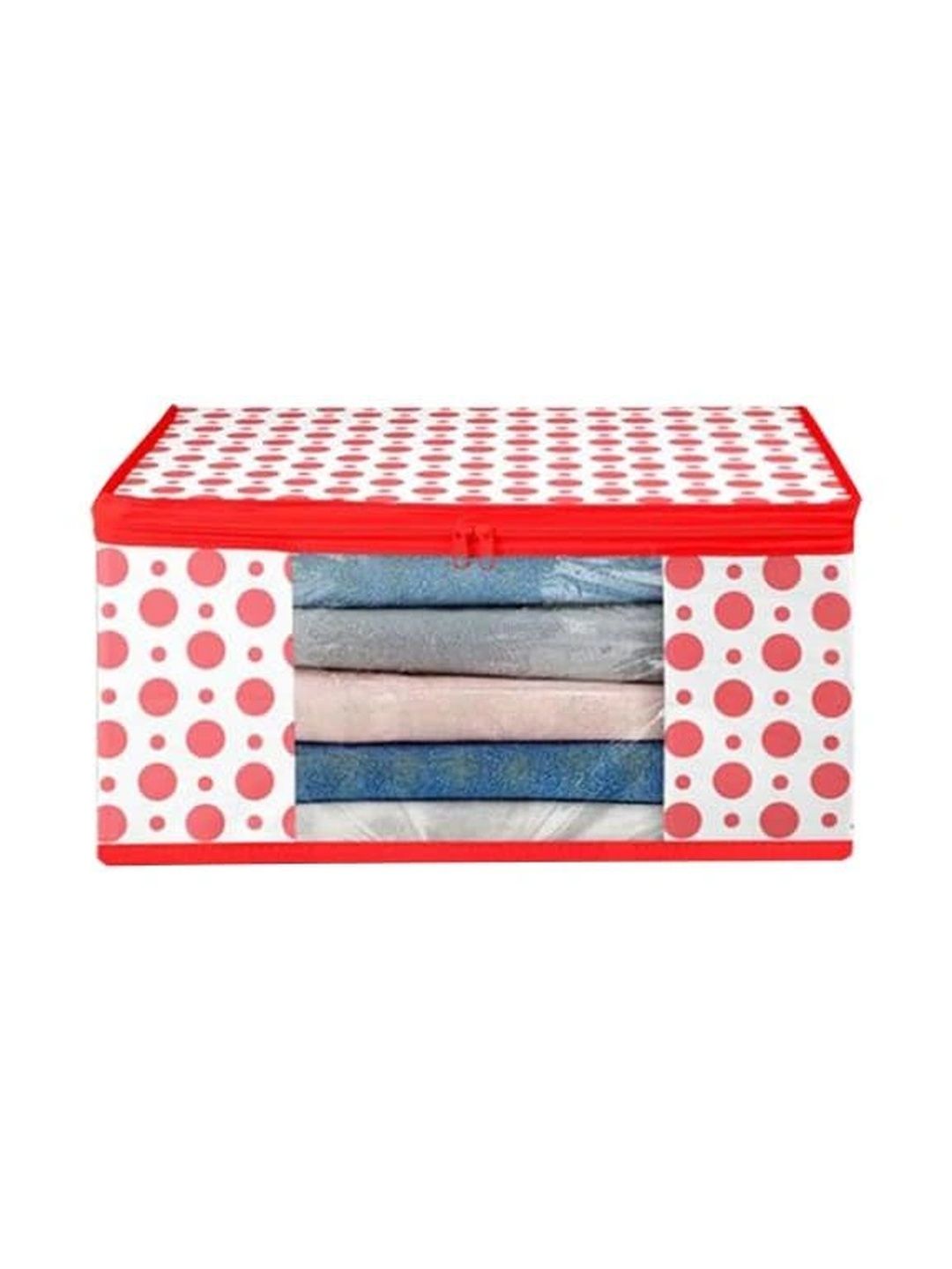 ANKIT INTERNATIONAL Red Set of 1 Reusable Multi-Utility Organisers-picture-41