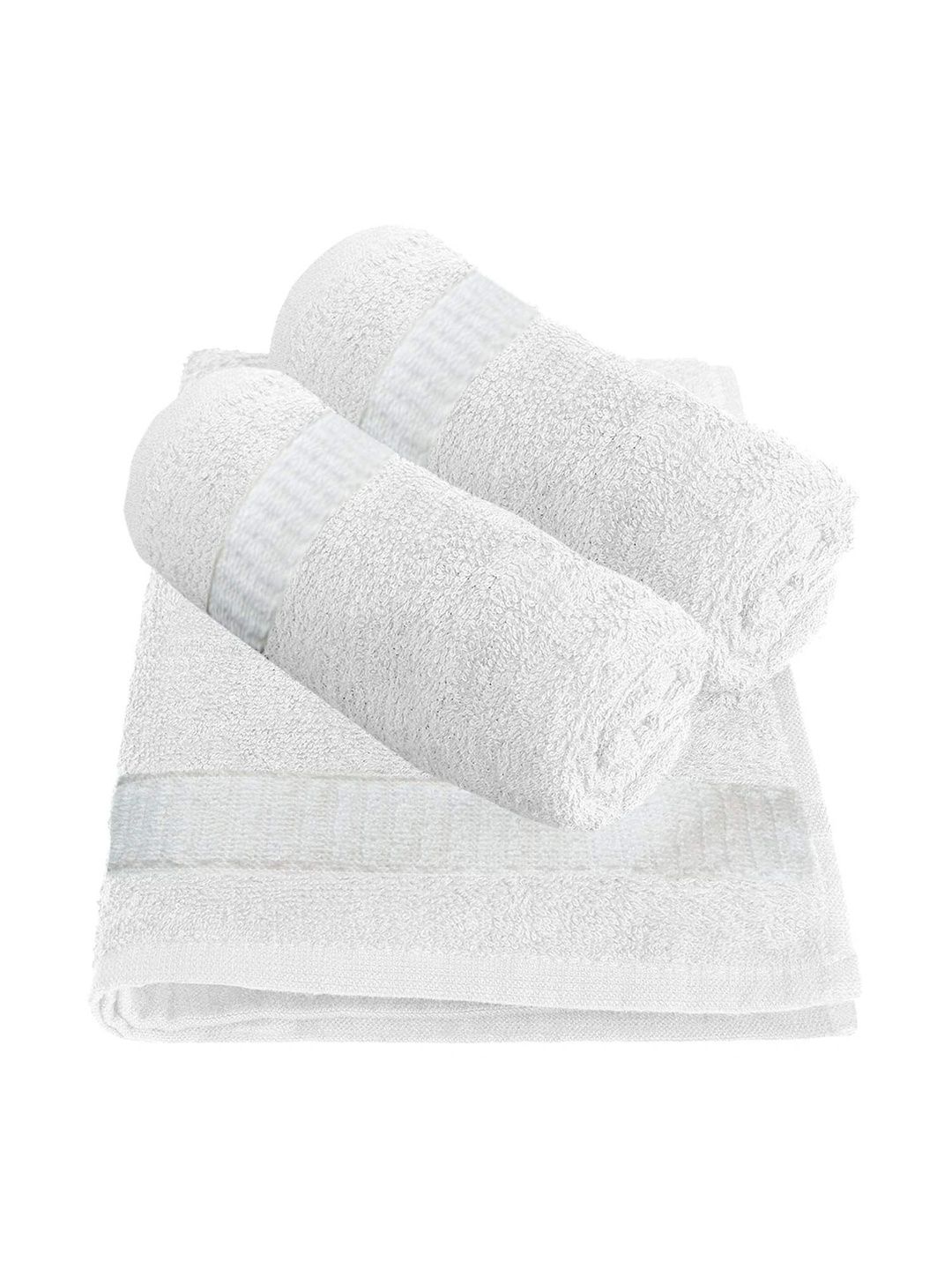 Blissful Creations 3-Pcs White 450 GSM Hand Towels-image-18