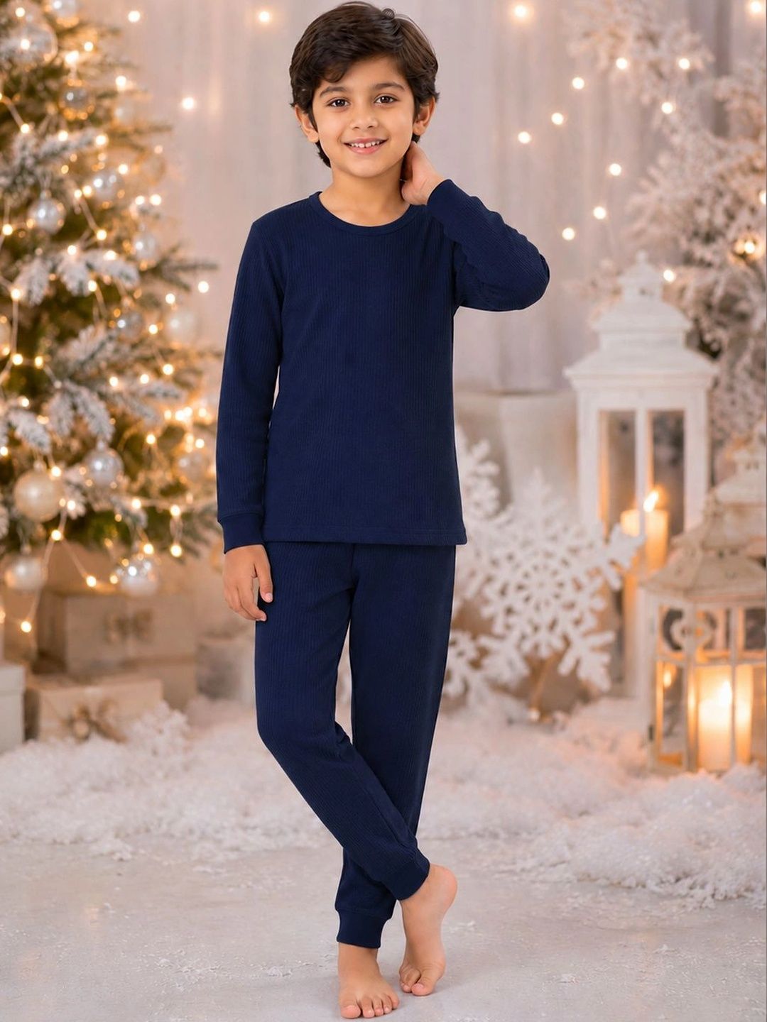 Kanvin Boys Cotton Round Neck Thermal Set-picture-36