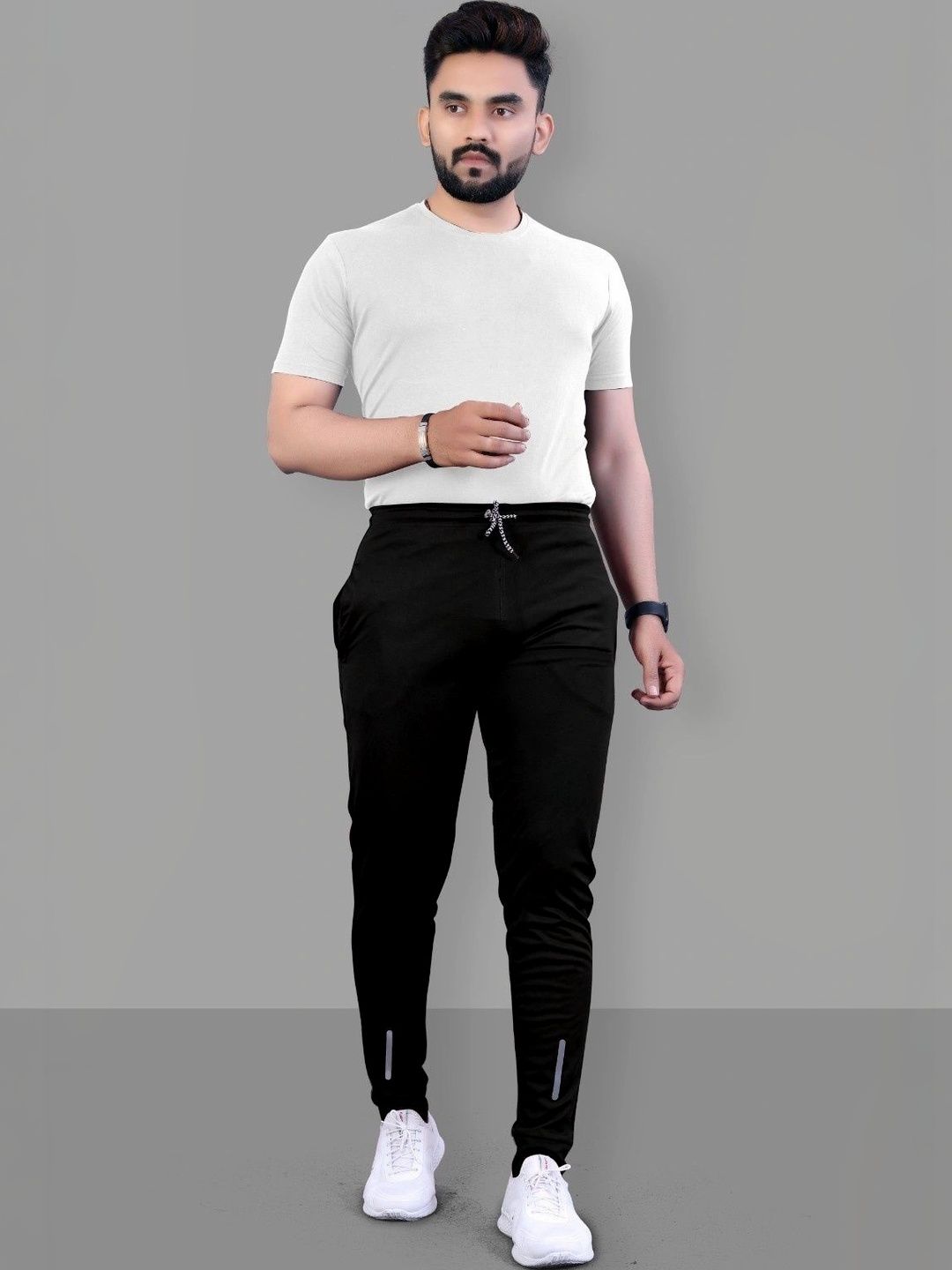 HERE&NOW Men Relaxed Straight Leg High-Rise Easy Wash Trousers-picture-56