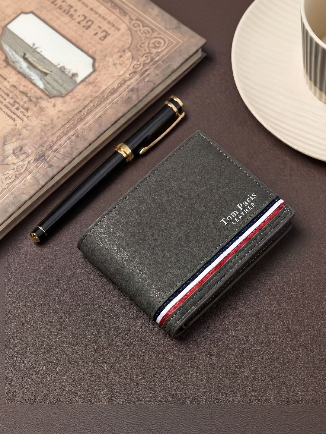 TomParis Men Textured PU Two Fold Wallet-picture-24