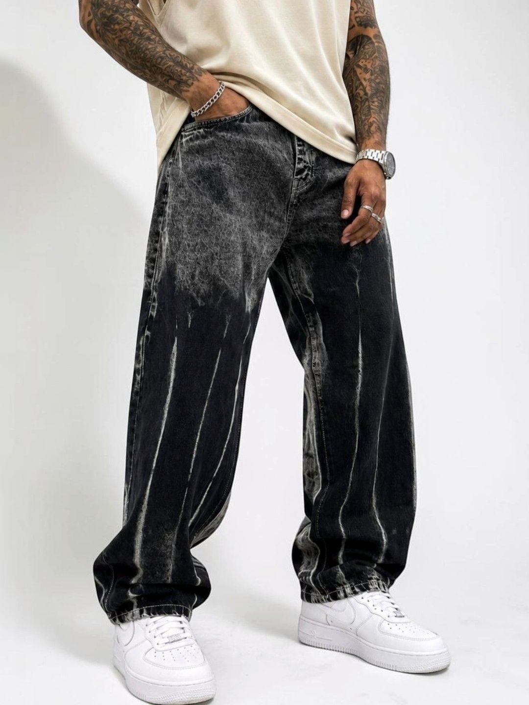 styzon Men Comfort Mid-Rise Acid Wash Jeans-picture-47
