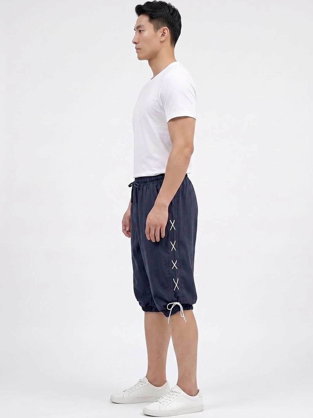 Suo Men Linen Blend Shorts-picture-24