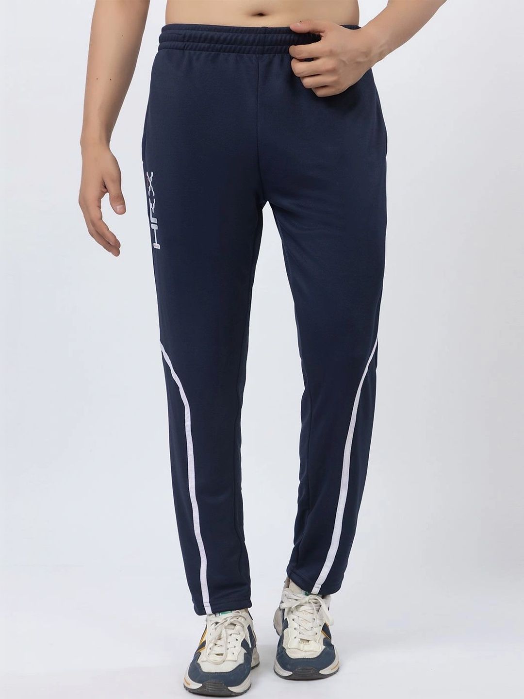 HRX by Hrithik Roshan Men Regular Fit Brand Logo Training Track Pants-picture-28