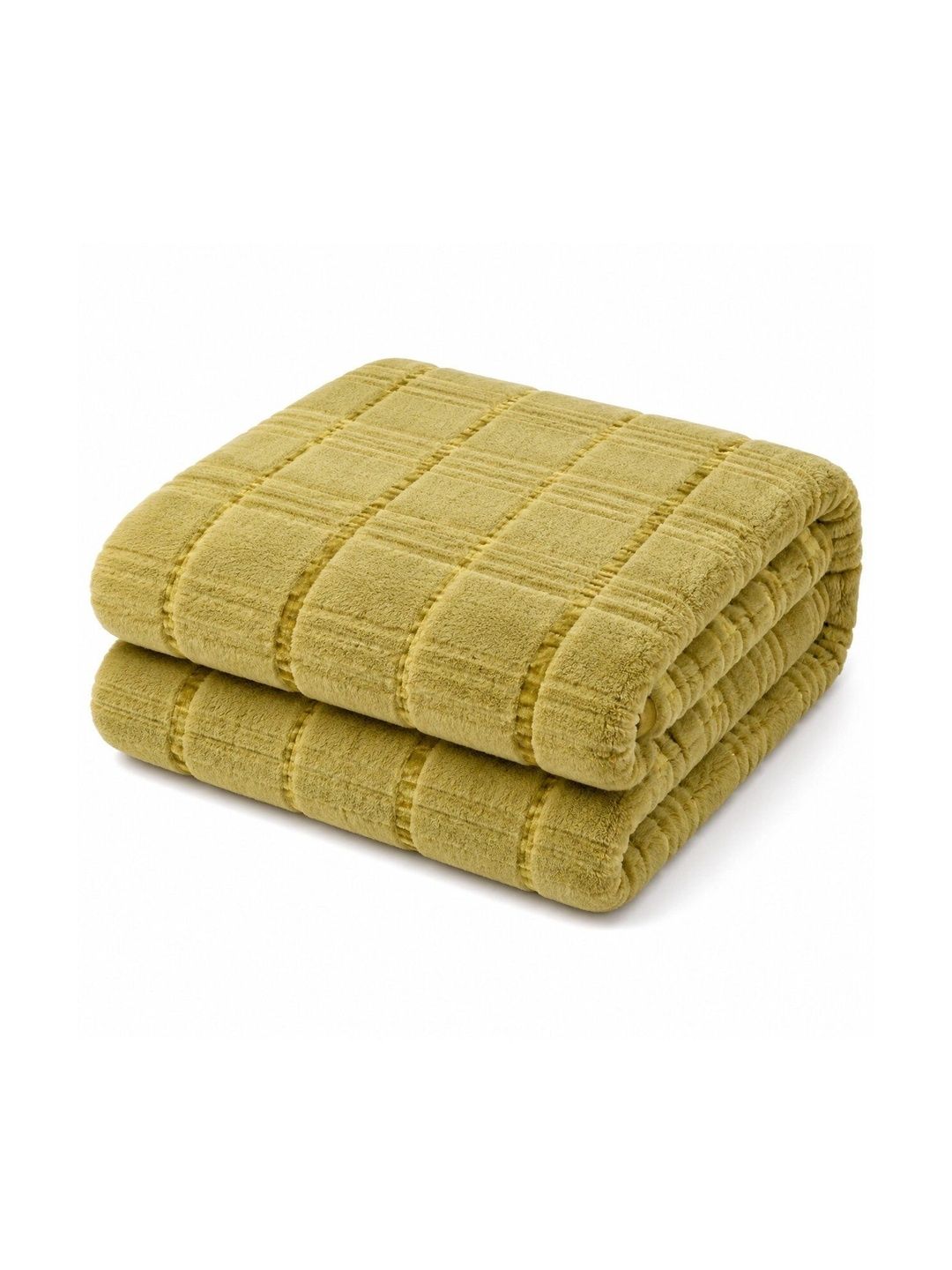 Nivasam Mustard Fleece Mild Winter 400 GSM Blanket-image-17