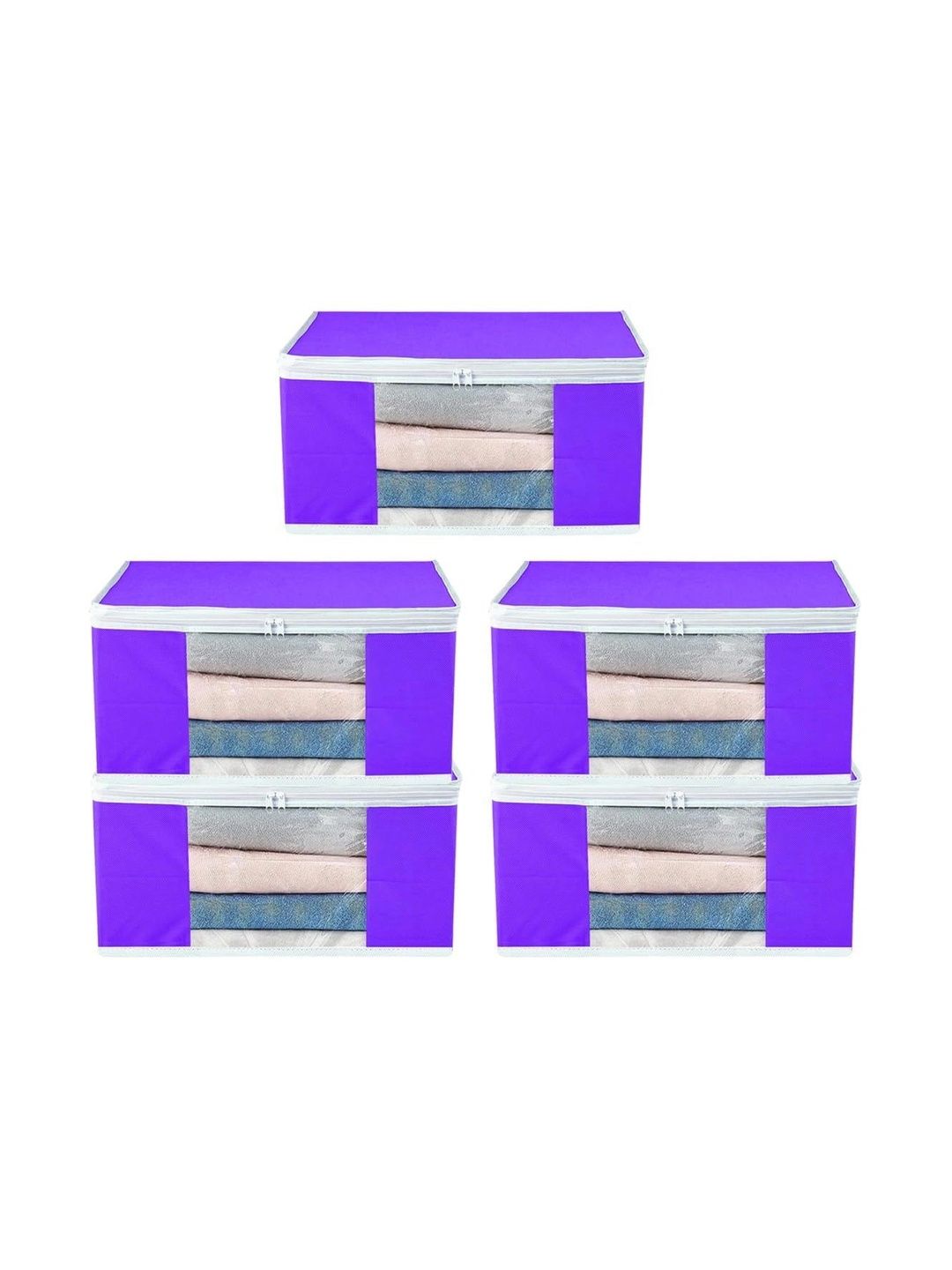 AARON INC Purple Set of 5 Reusable Multi-Utility Organisers-picture-37
