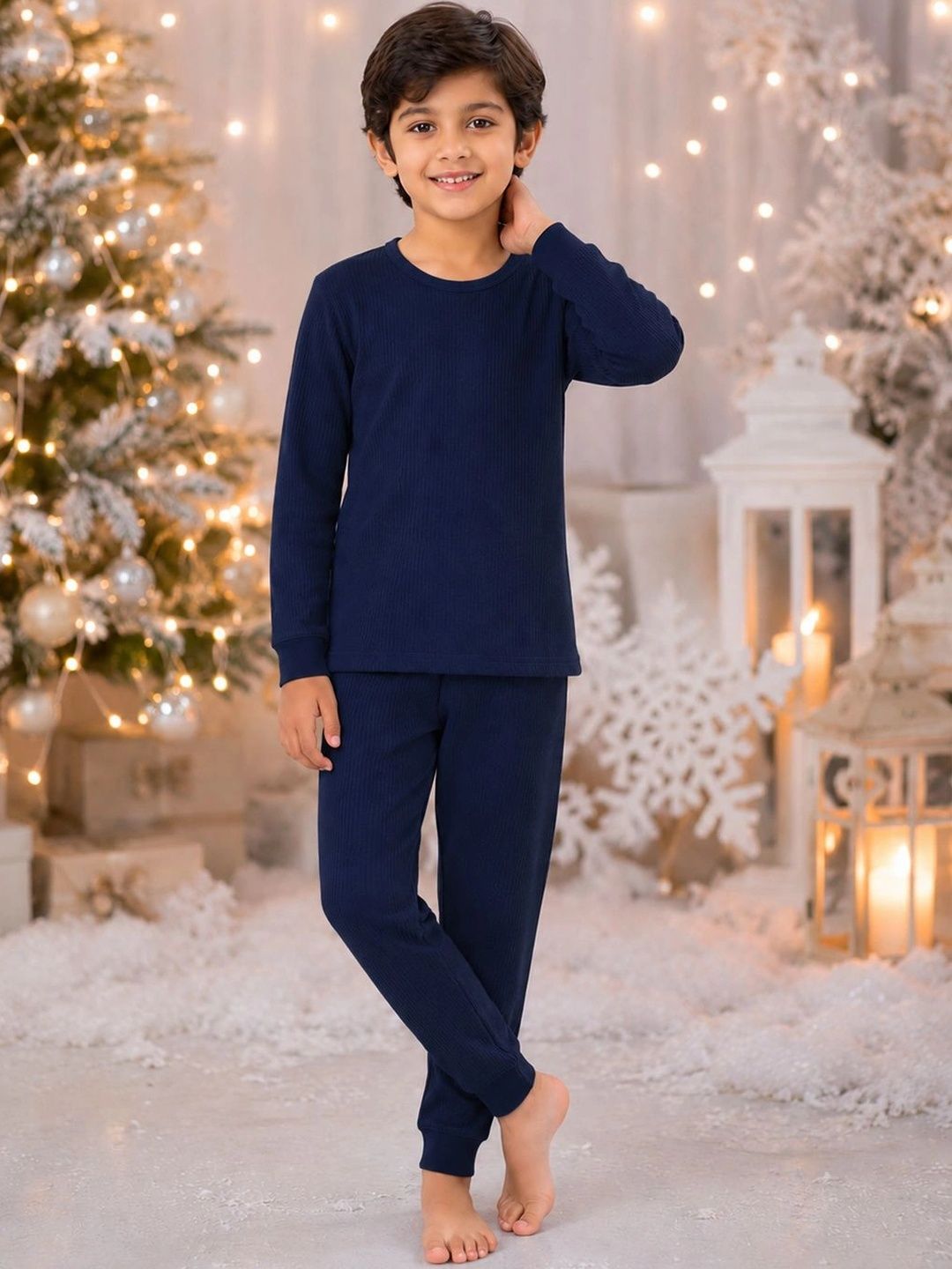 Kanvin Boys Cotton Round Neck Thermal Set-picture-16
