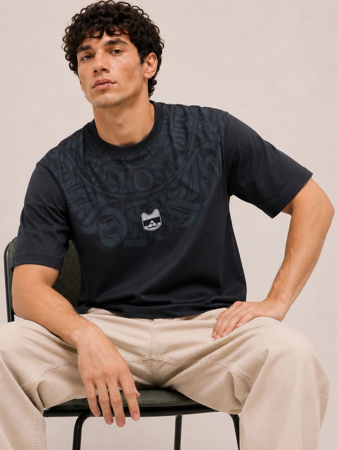 glitchez Steel Graphic Printed Regular Fit T-shirt-picture-10