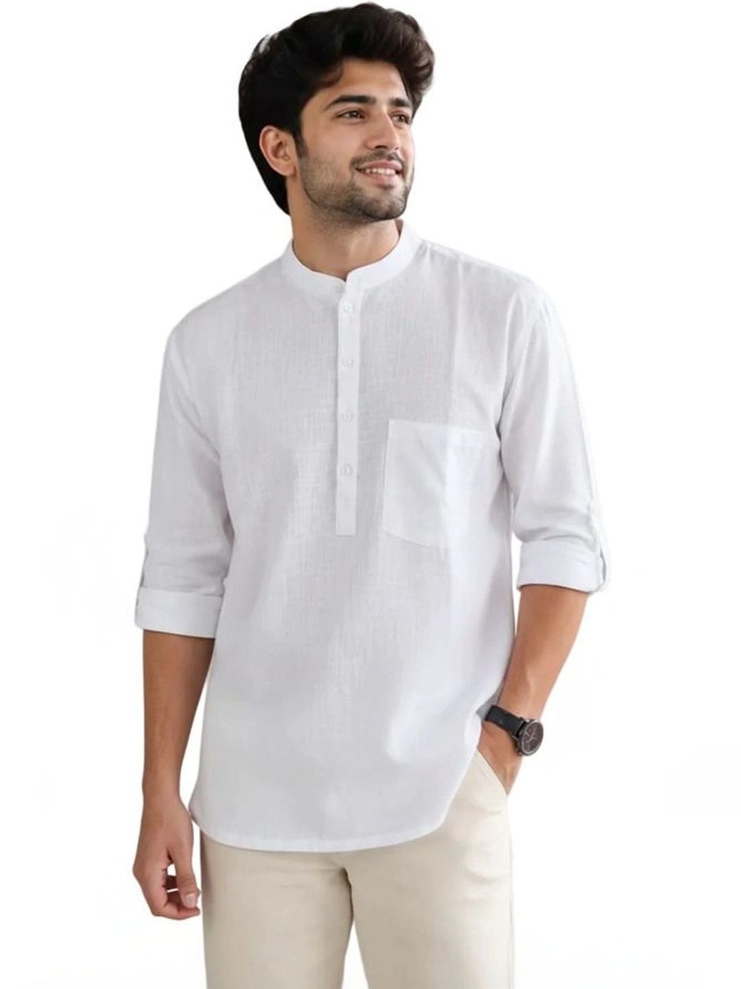 NATURALFAB Men Khadi Kurta-image-5