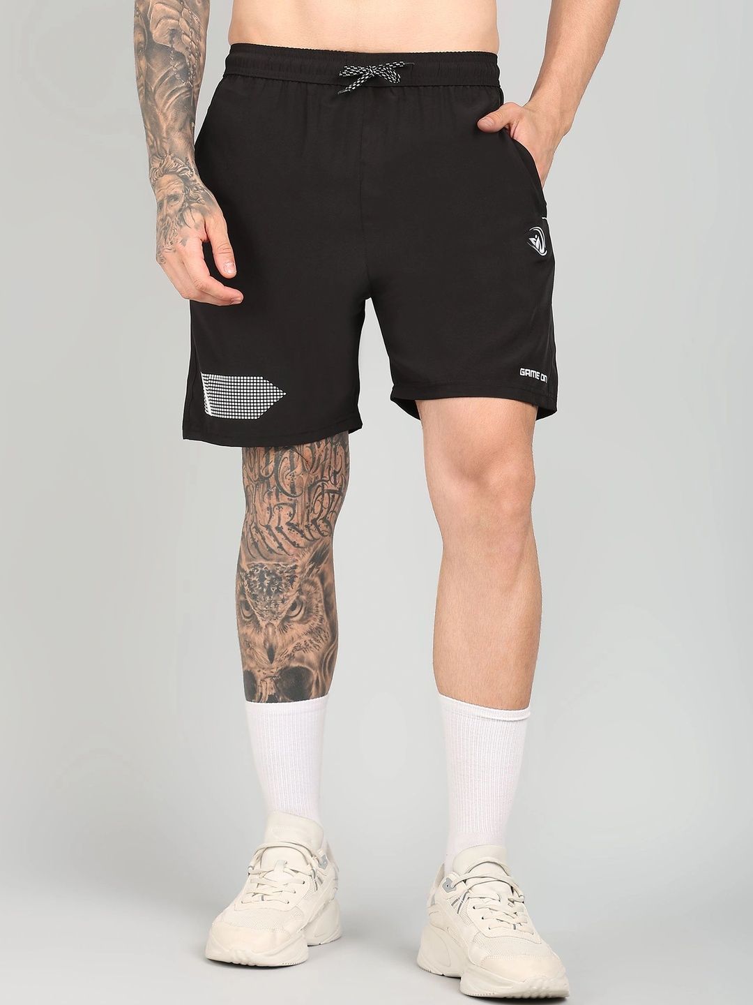 GNOCKFACE Men Printed Training or Gym Sports Shorts-picture-21