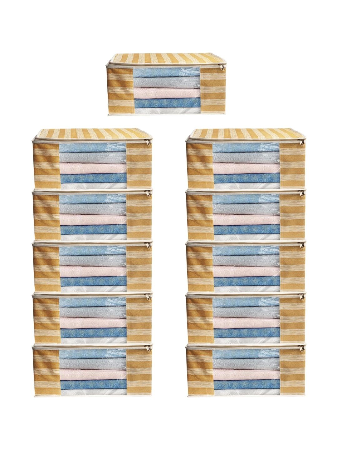 AARON INC Brown Set of 6 Reusable Multi-Utility Organisers-image-28