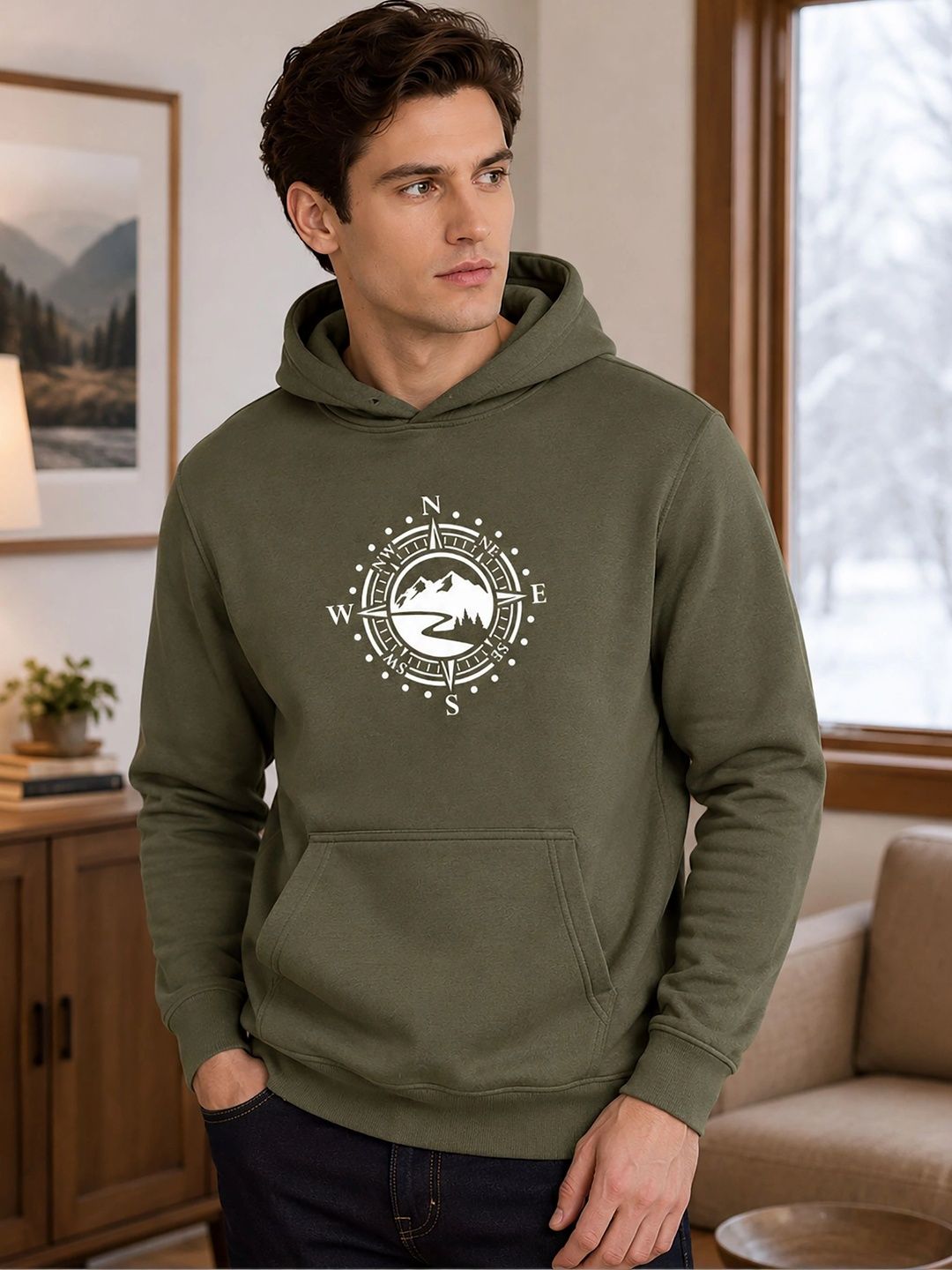 ATIGIANO Men Printed Hooded Sweatshirt-picture-47