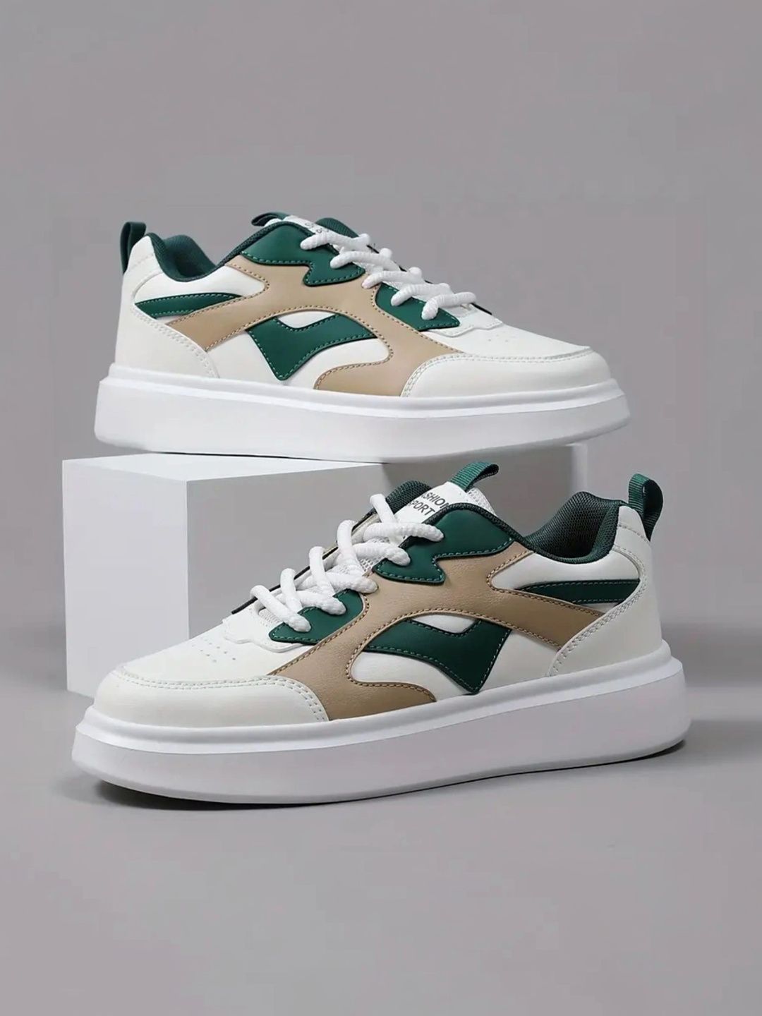 LABBIN Men Colourblocked PU Sneakers-picture-57