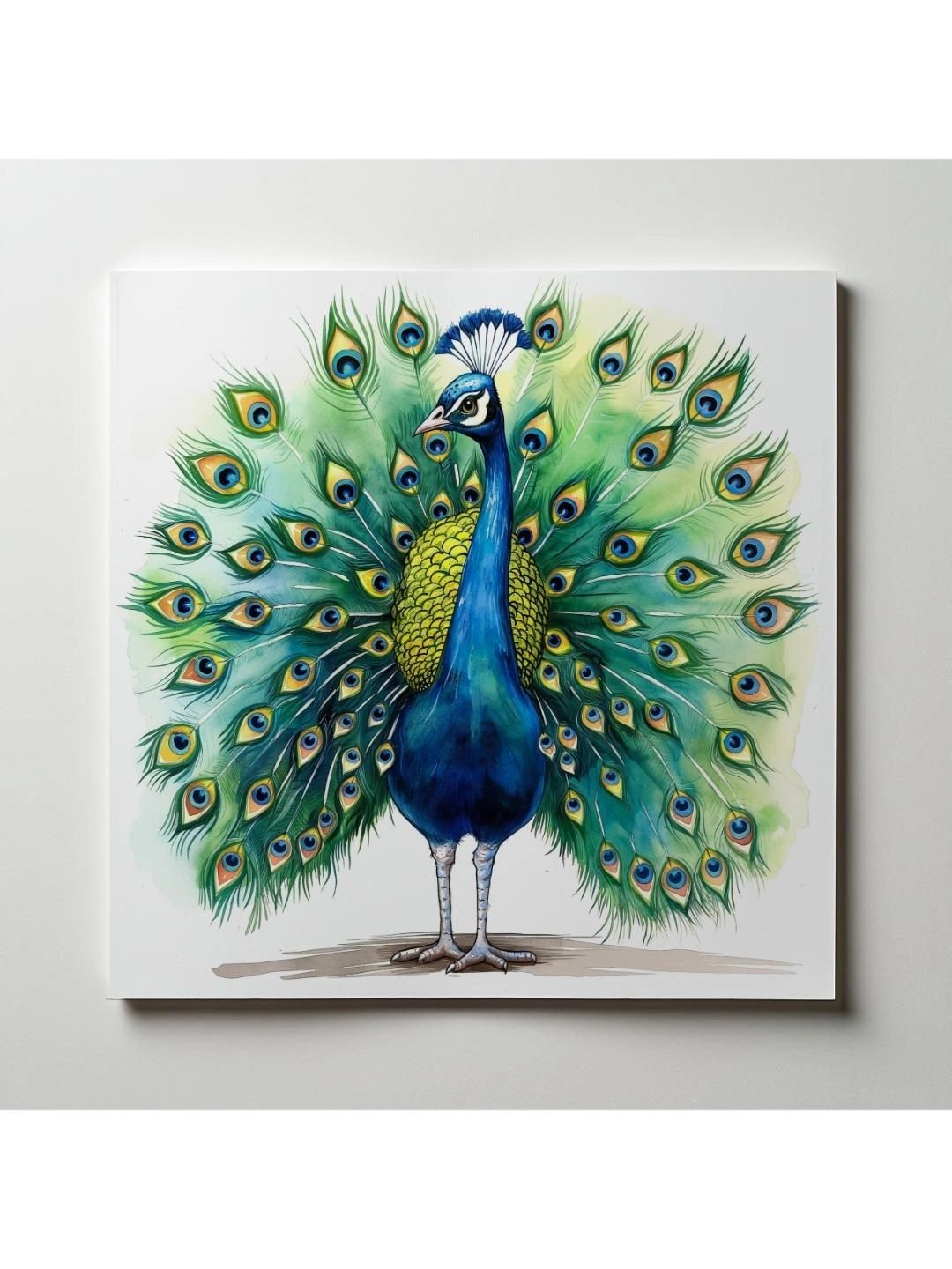 ARTOLIC Blue & Pink Regal Peacock Wall Sticker-image-19