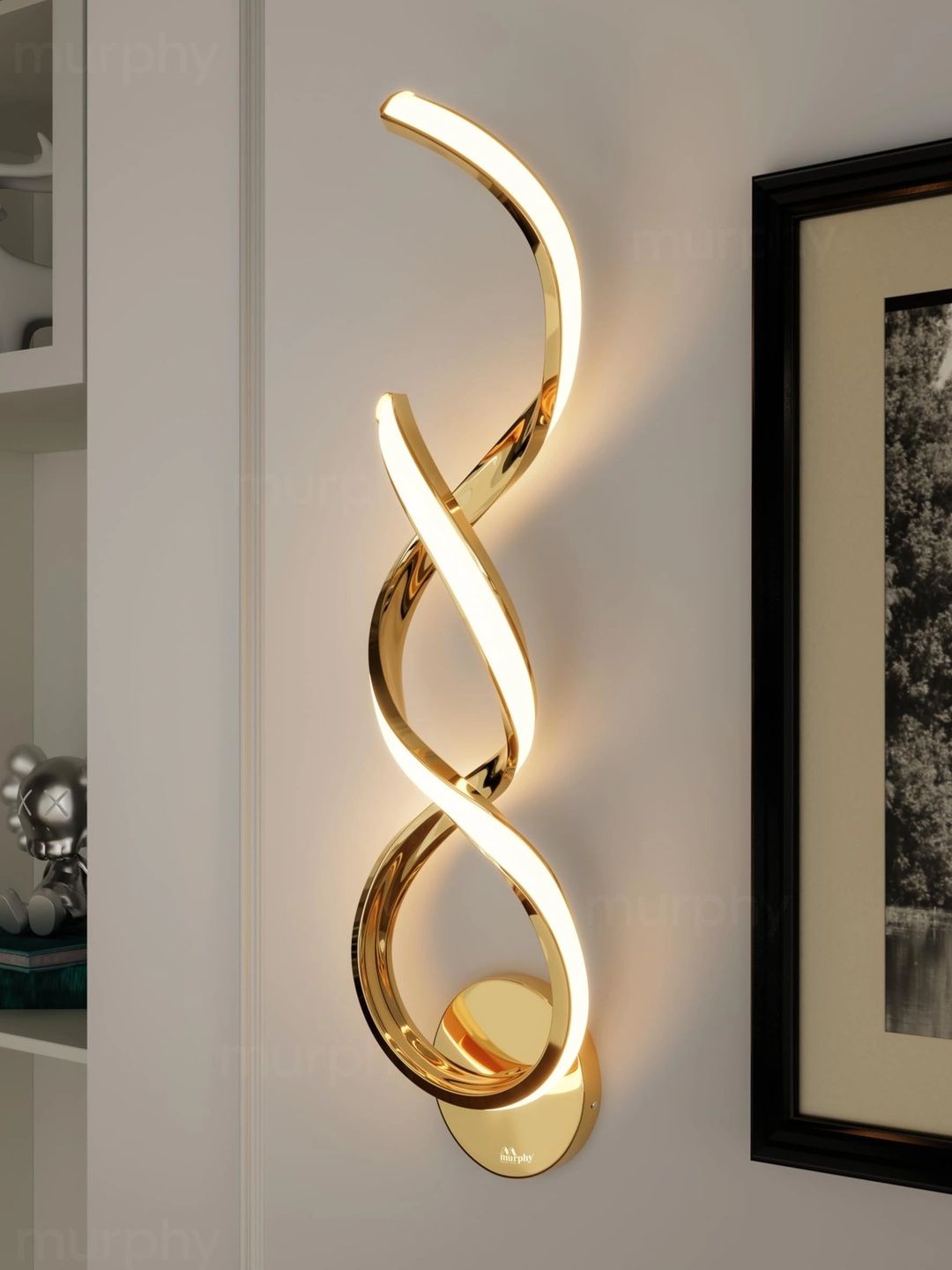 Murphy White Aluminium Contemporary Ceiling Lamp-picture-30