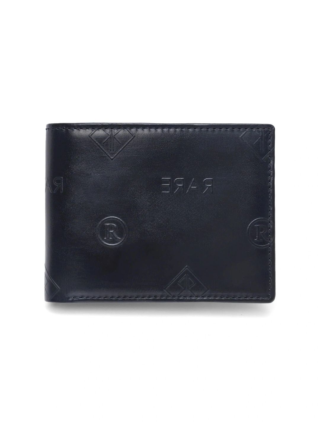 RARE RABBIT Men Brand Logo Textured Genuine Leather Two Fold Wallet-image-40