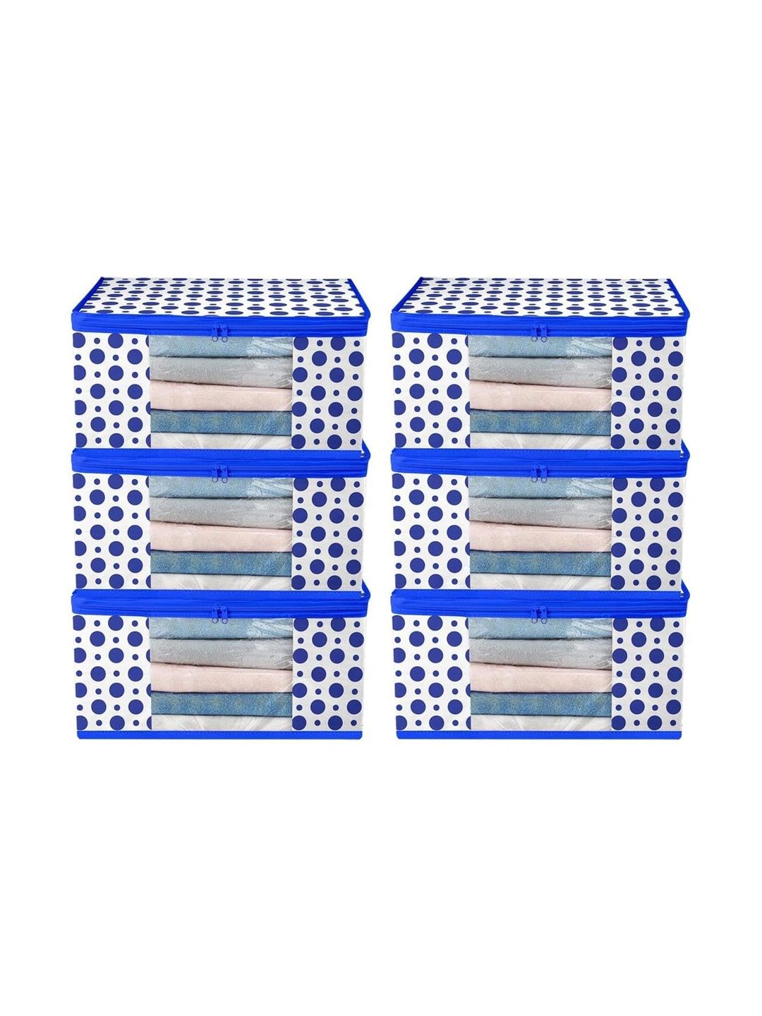 AARON INC Blue Set of 6 Reusable Multi-Utility Organisers-picture-44