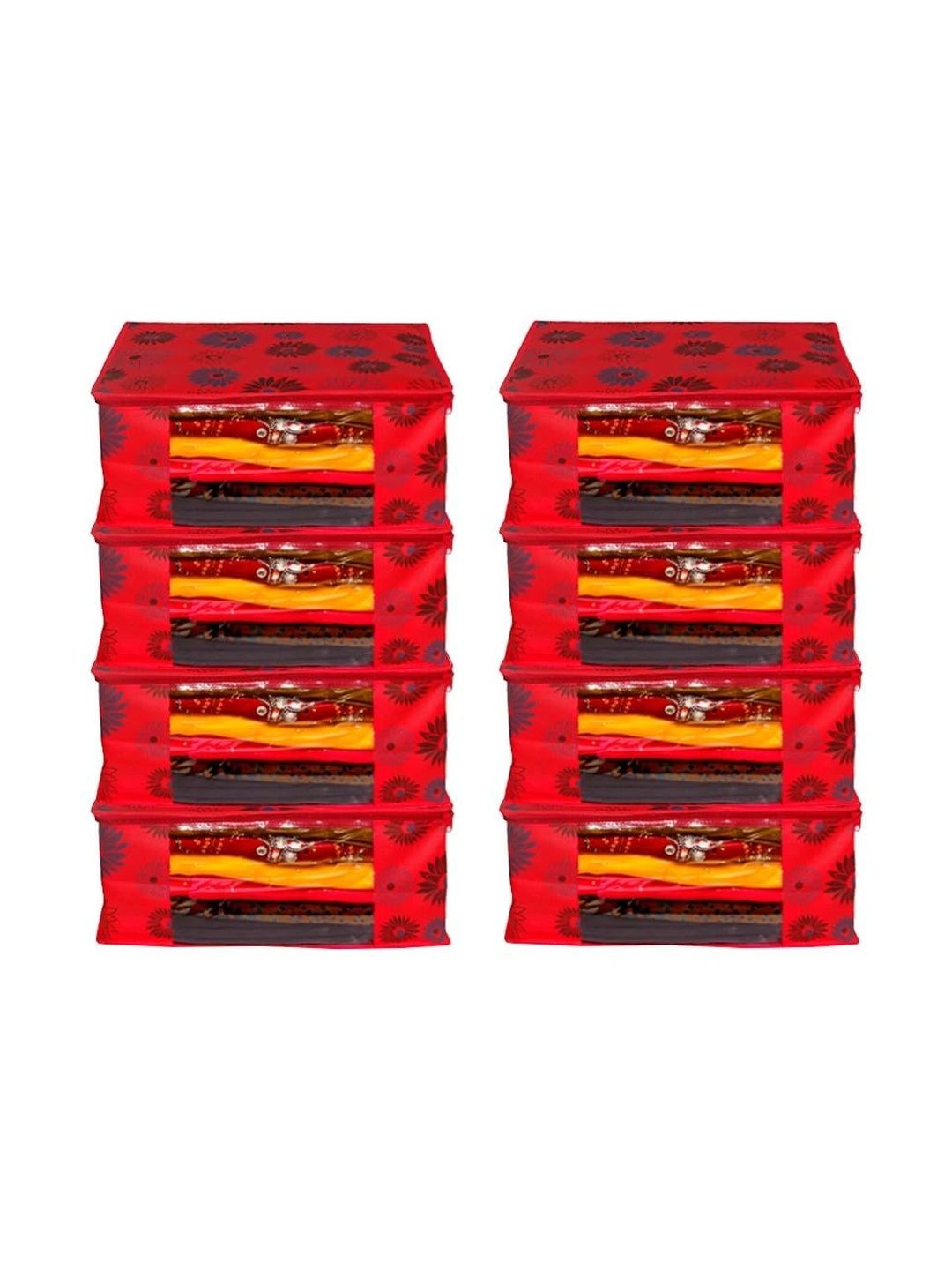 AARON INC Red Set of 6 Reusable Multi-Utility Organisers-picture-29