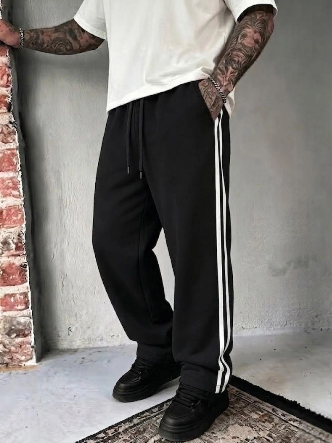 dockstreet Men Relaxed Fit Training Track Pants-picture-36