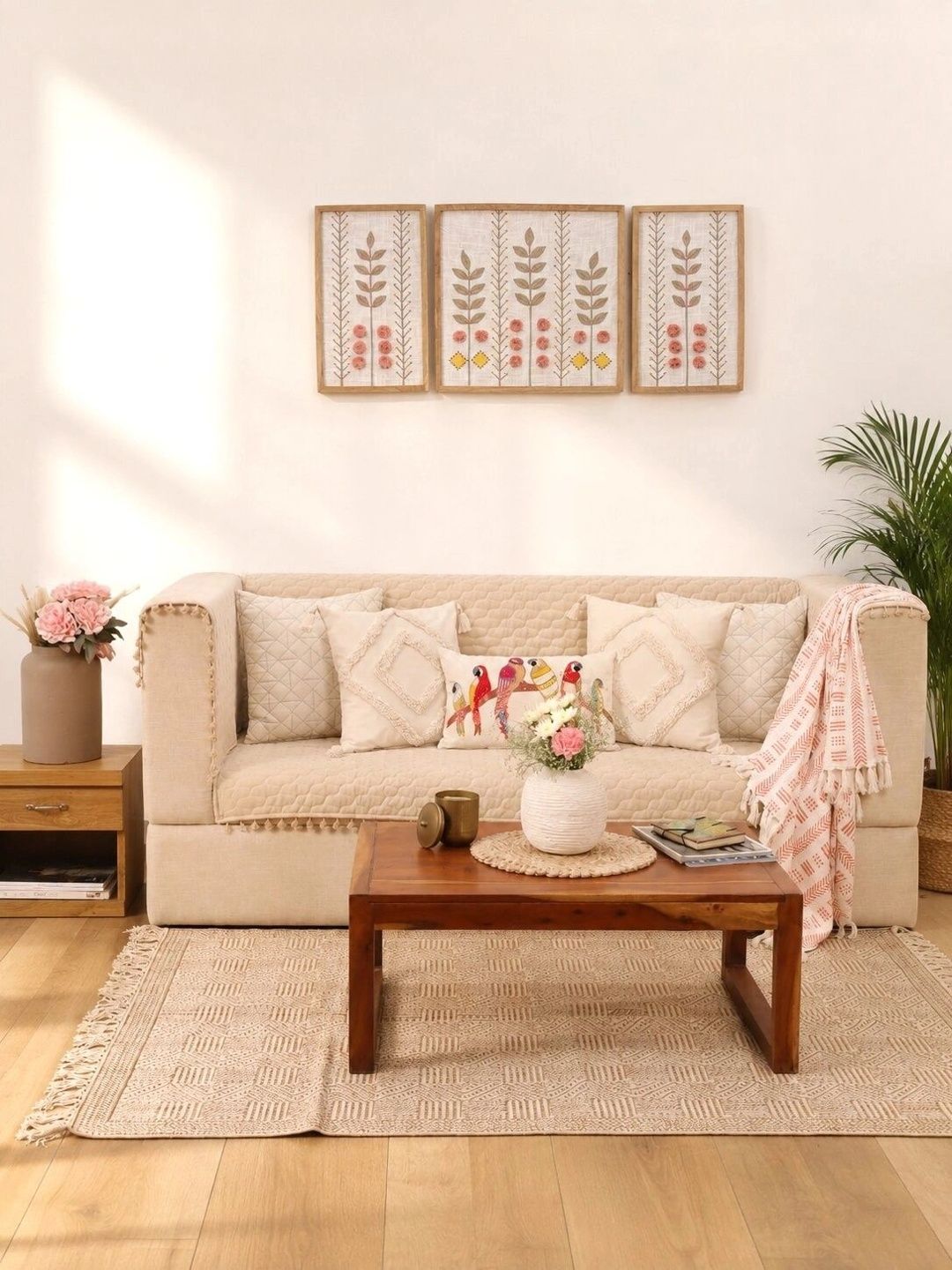 eyda Beige Sofa Cover With Arms-picture-47