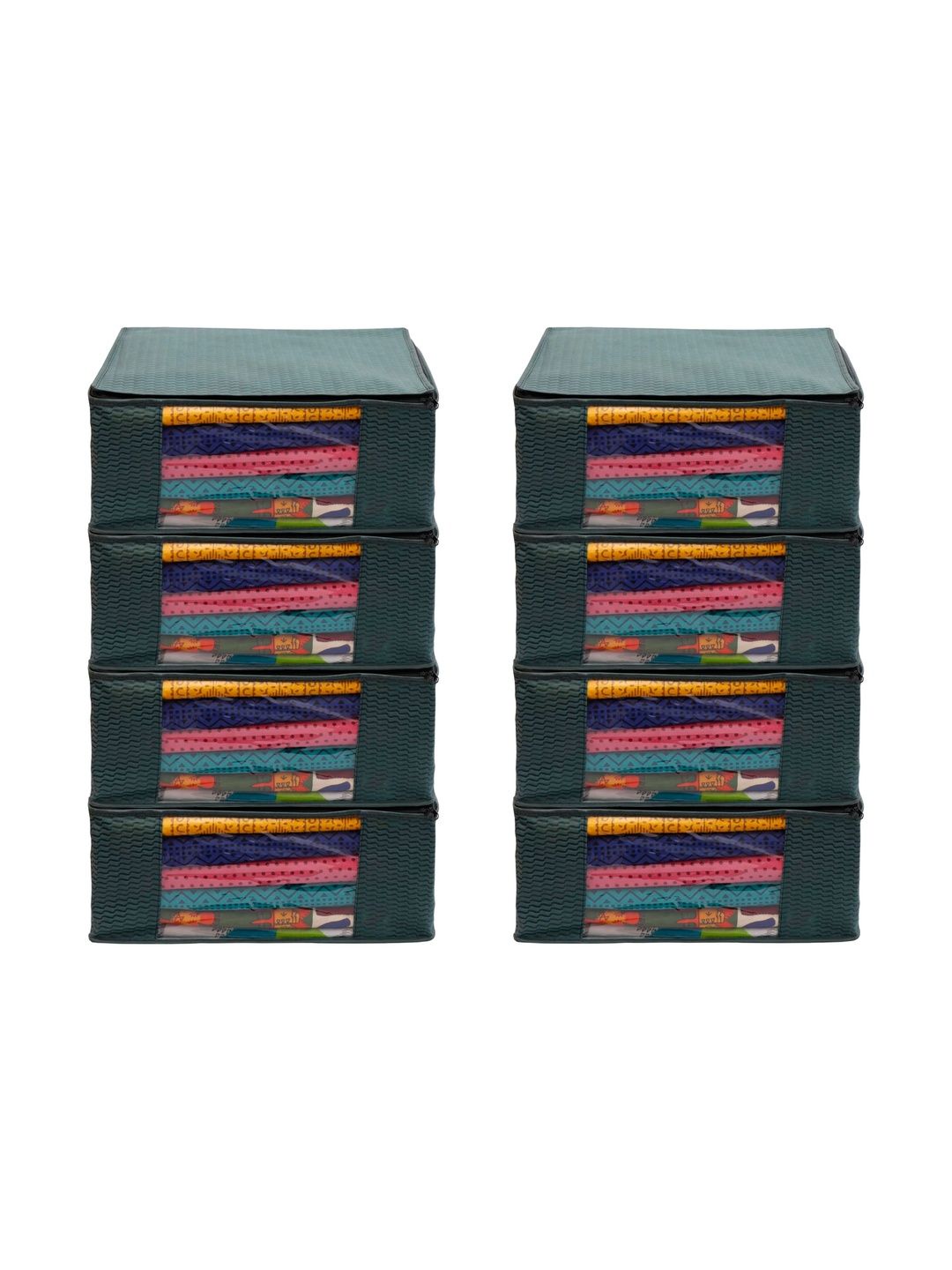 ANKIT INTERNATIONAL Green Set of 6 Reusable Multi-Utility Organisers-picture-32