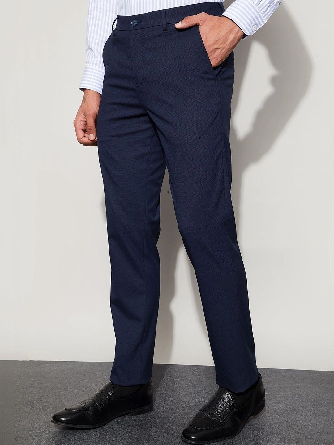CODE by Lifestyle Men Tapered Fit Easy Wash Trousers-picture-20