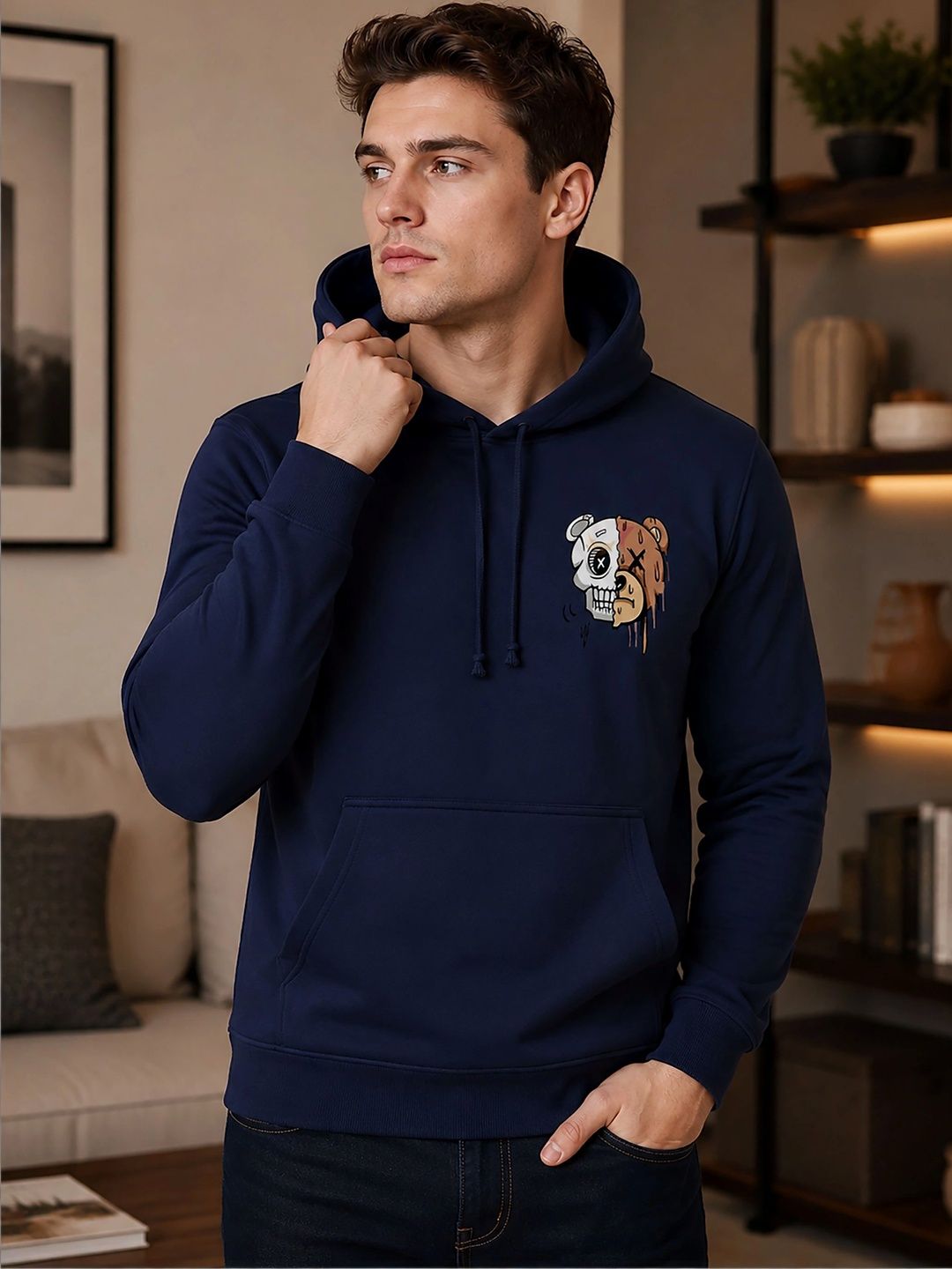 SZN Men Printed Hooded Sweatshirt-picture-46