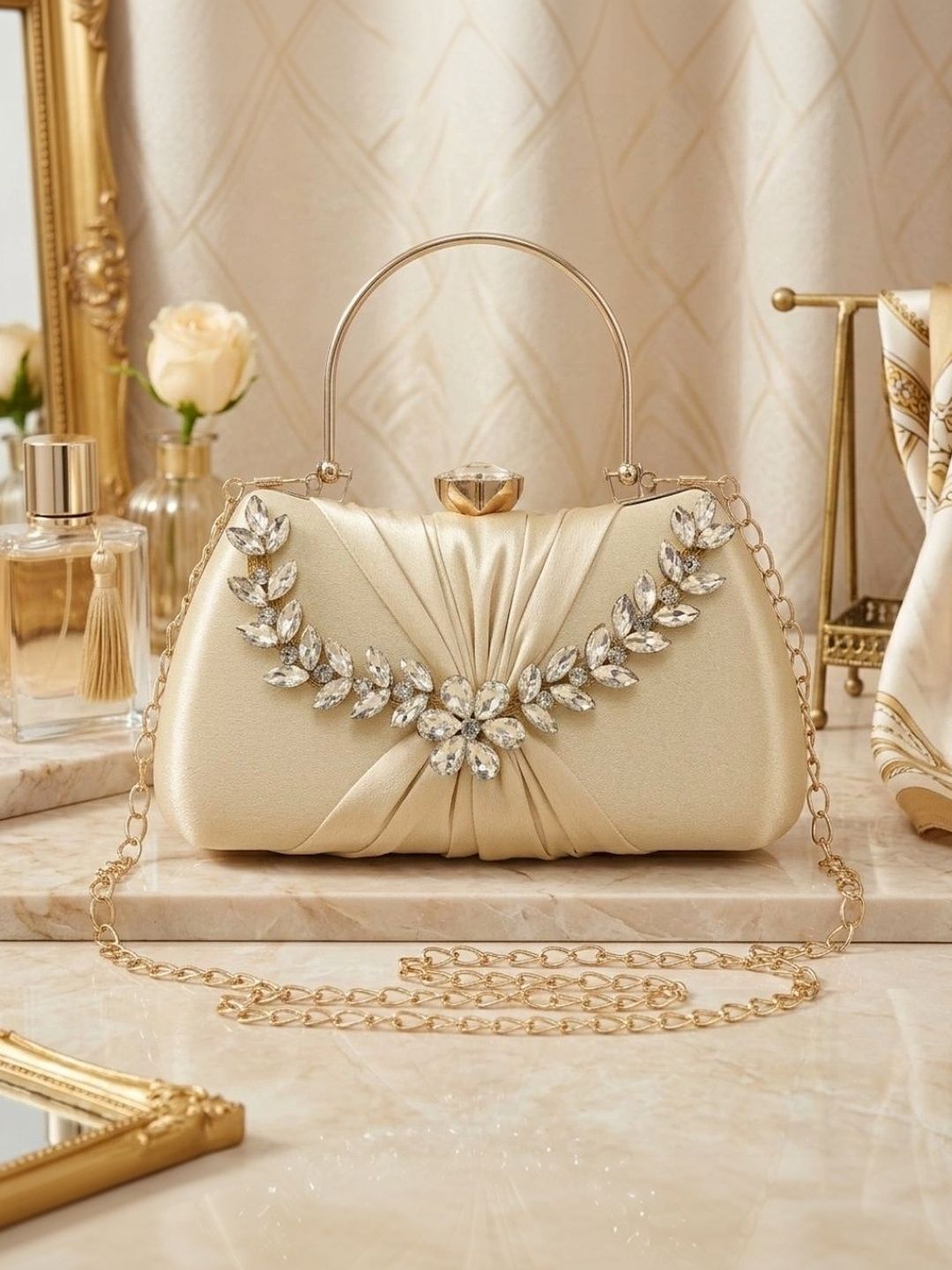 HARD CRAFT Embellished Box Clutch-picture-5