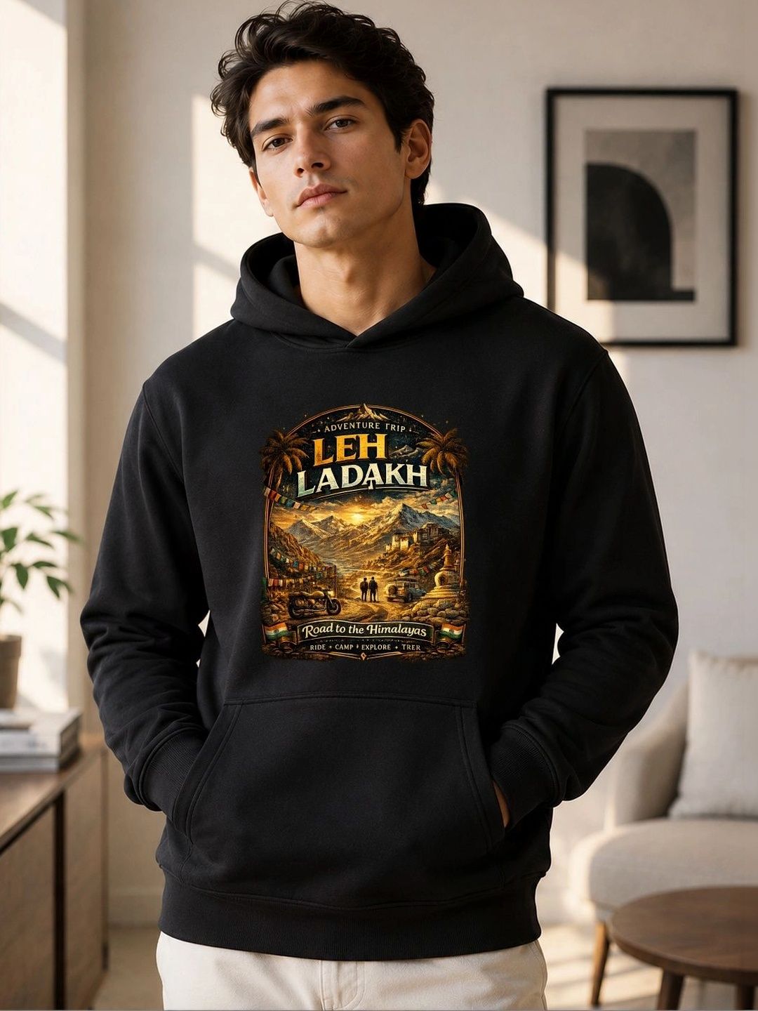 TRENDIFYTEEZ Men Printed Hooded Sweatshirt-picture-46