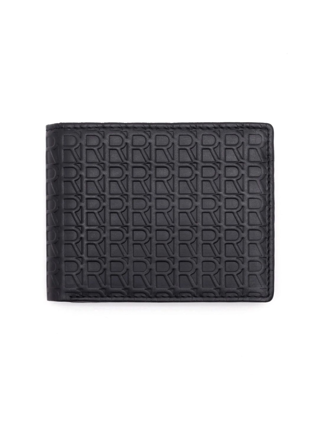 RARE RABBIT Men Brand Logo Textured Genuine Leather Two Fold Wallet-picture-50