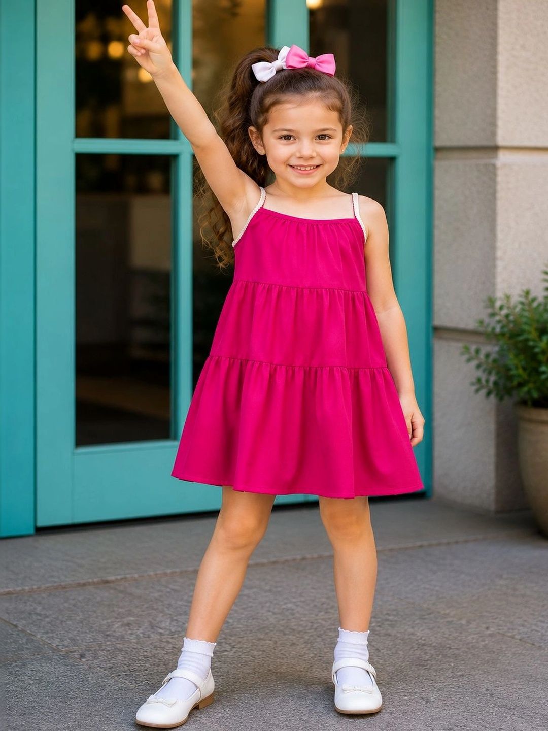 PURVAJA JUNIOR Linen A-Line Dress-picture-40