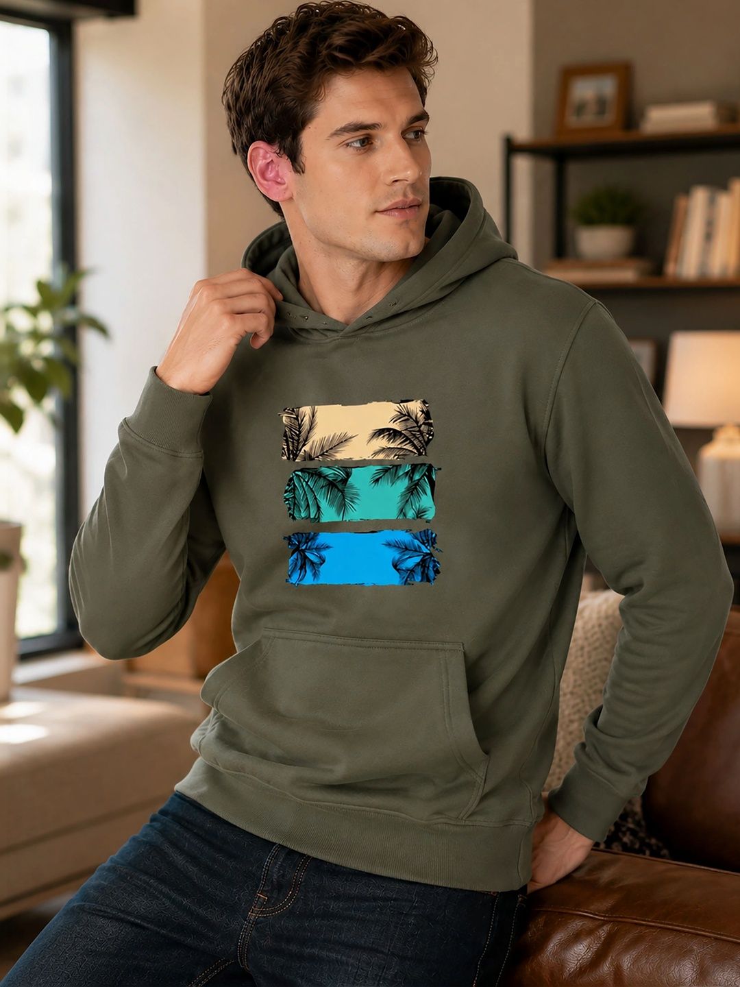 MaverIQ Men Printed Hooded Sweatshirt-picture-26