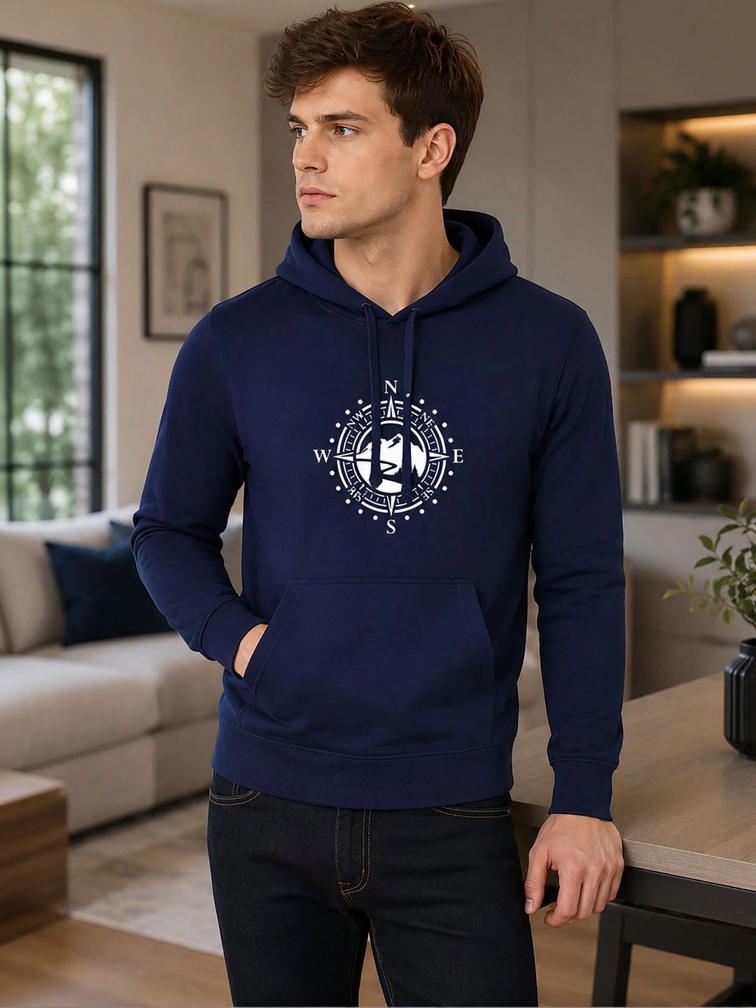SZN Men Printed Hooded Sweatshirt-picture-49