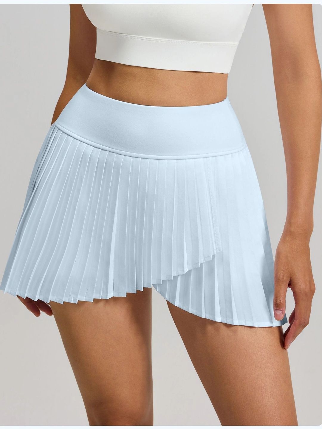 StyleCast Flex Women Synthetic Leather Accordion Pleated Mini Flared Skirt-picture-53