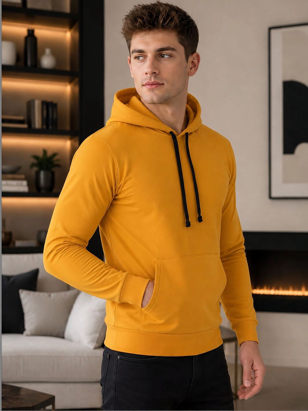 THE BEETEL HOUSE Men Printed Hooded Sweatshirt-picture-23