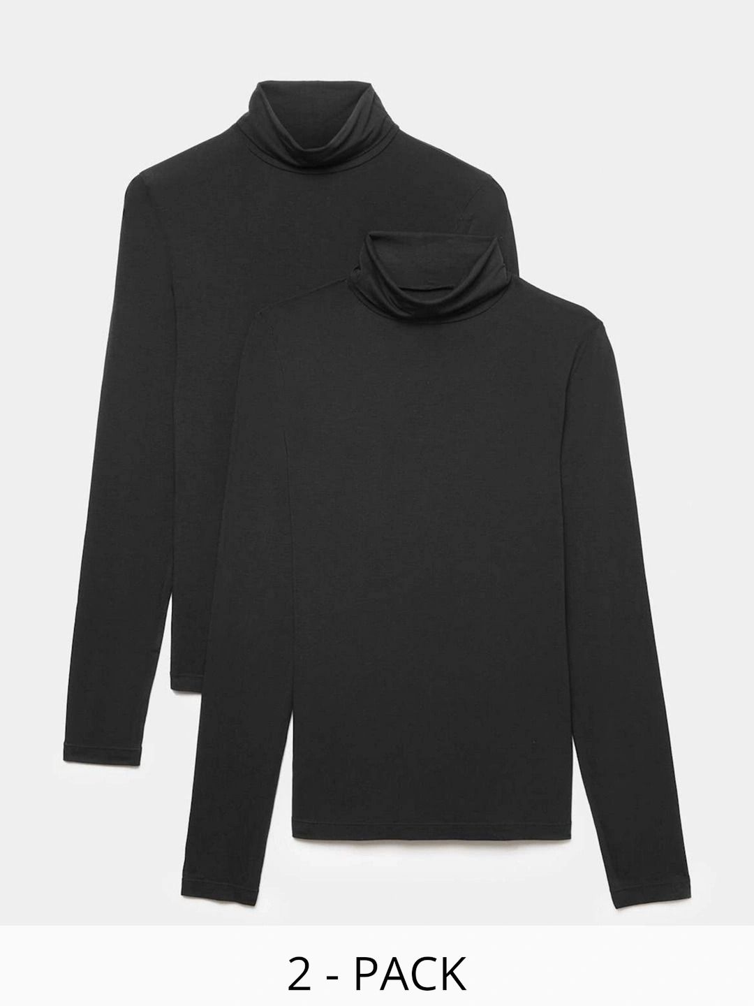 Marks & Spencer Pack of 2 Acrylic High Neck Thermal Tops-picture-32