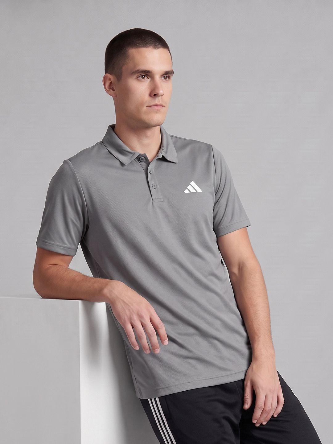 ADIDAS IN SMU PL Polo Collar T-shirt-image-49