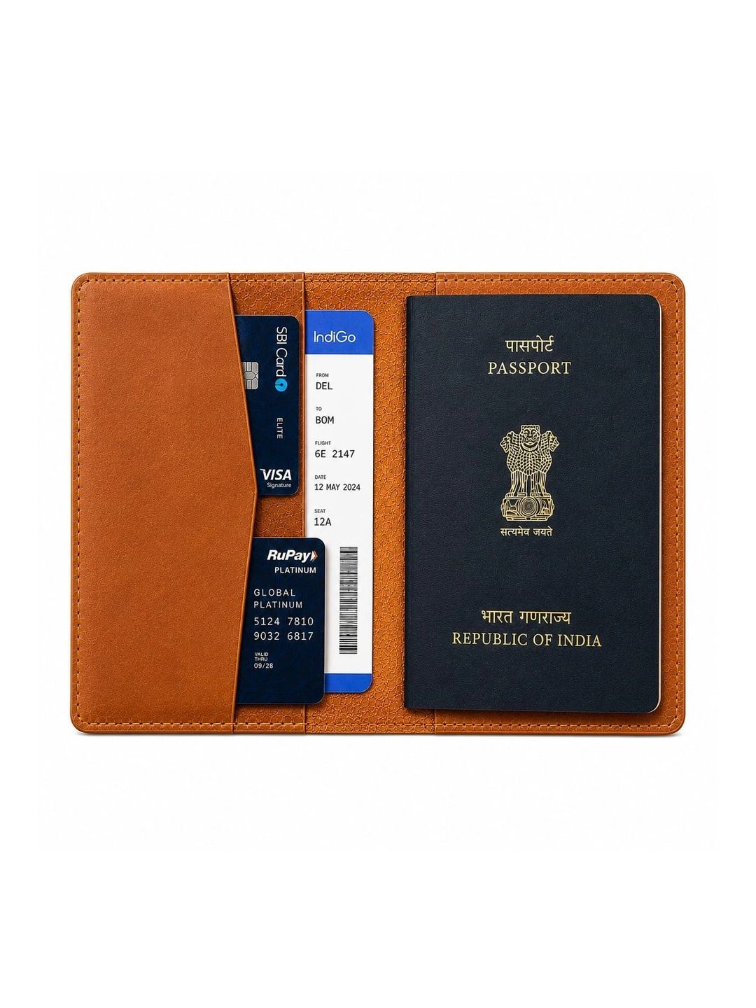 FALVIAN Men Leather Passport Holder with Passport Holder-picture-31