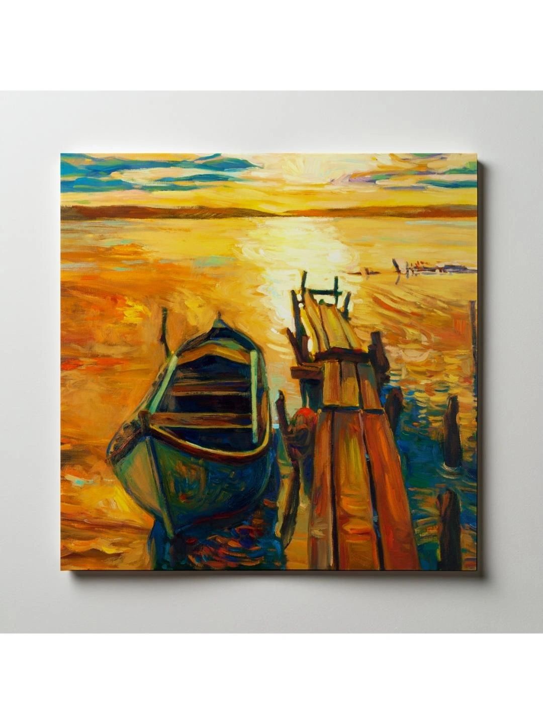 ARTOLIC Yellow & Blue Printed Self Adhesive Wall Sticker-image-12