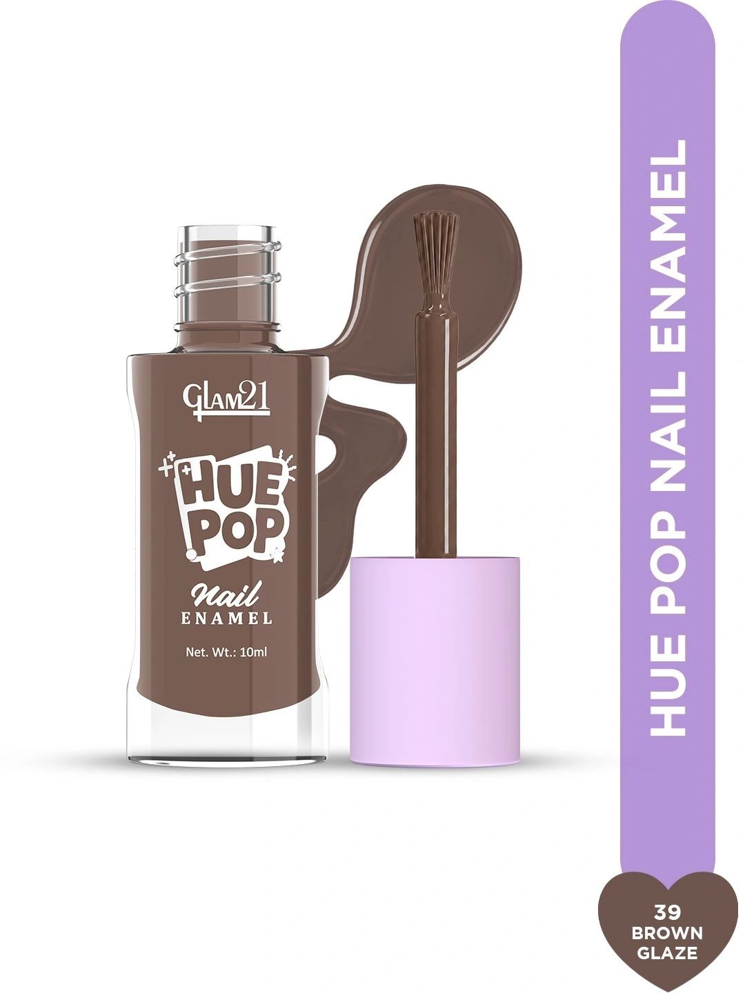 GLAM21 Long Lasting Nail Polish - 10 ml - Brown Glaze-picture-3