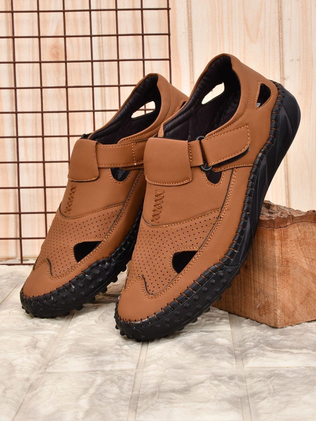 Robbie Jones Men PU Shoe-Style Sandals-picture-31