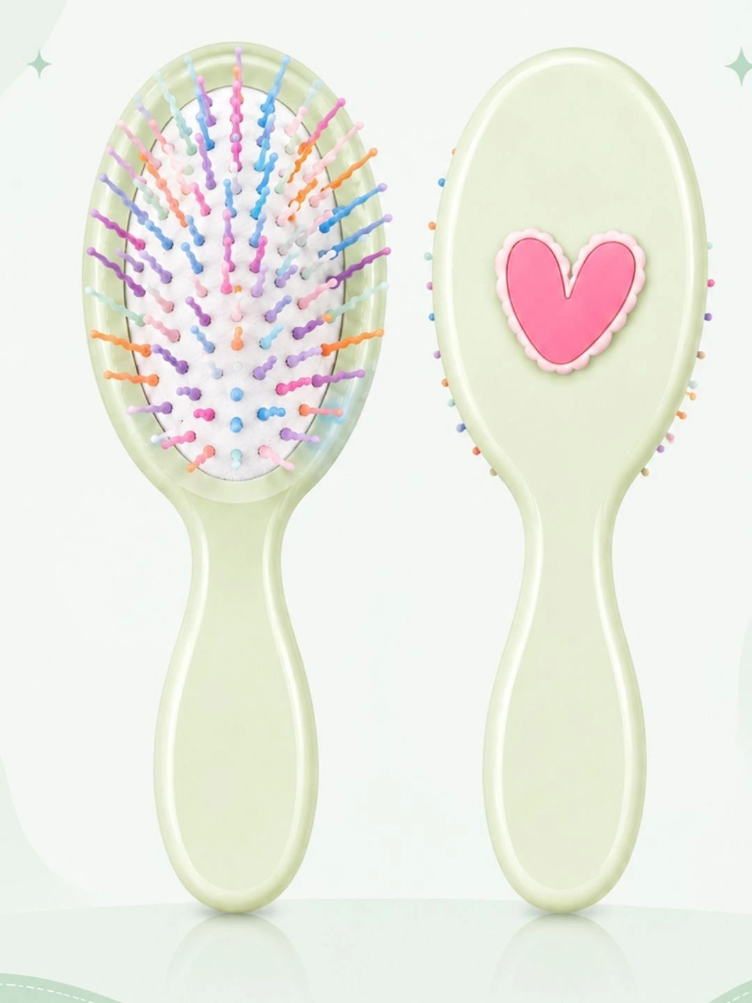 Stoln Paddle Hair Brush with Soft Ball Tip Bristles - Yellow-image-25