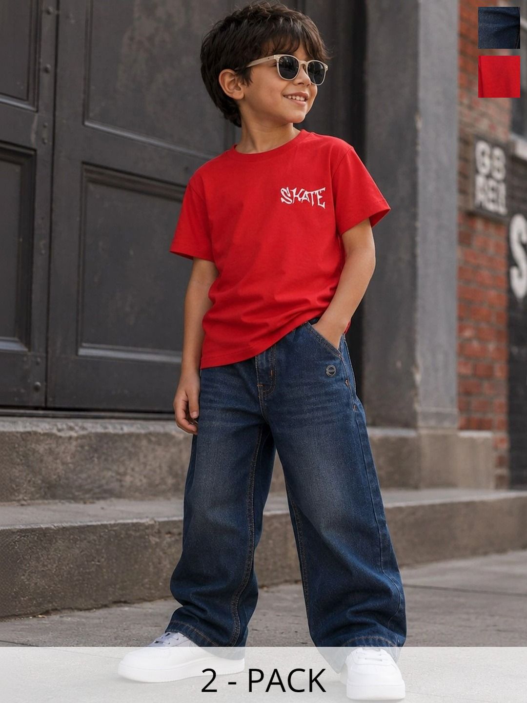 Purple United Kids Boys Printed T-shirt with Trousers-picture-31